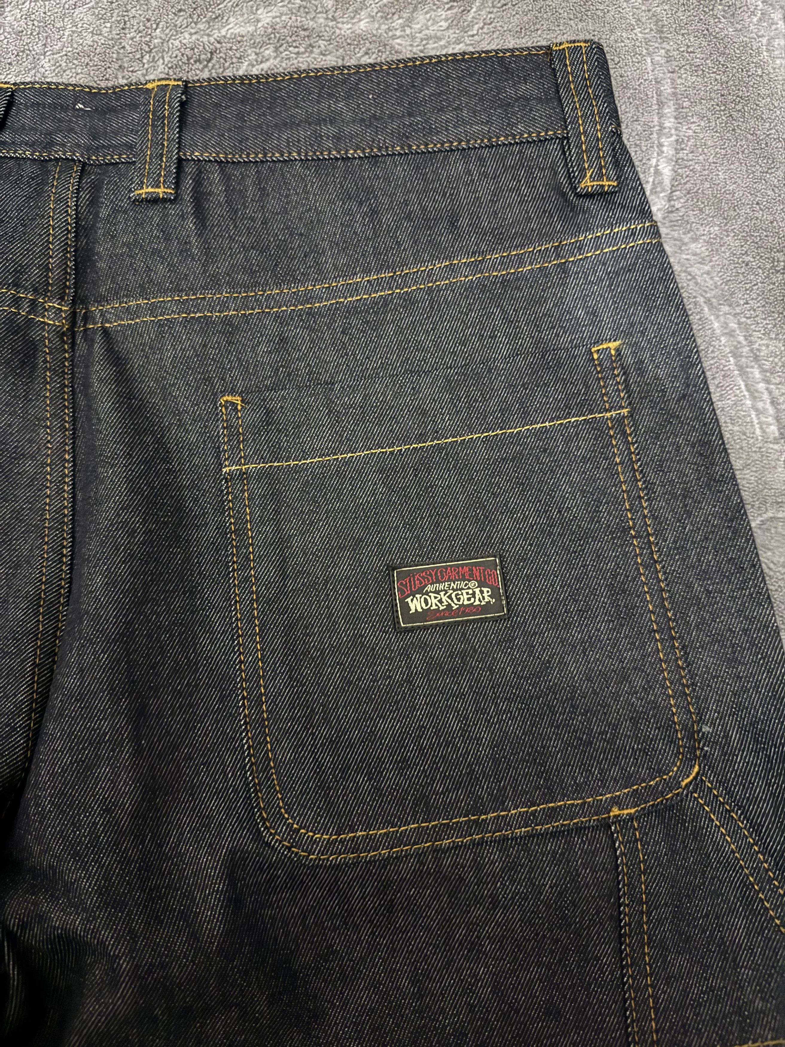 Stussy CC28 Carpenter Pant Raw Denim in Black Size US 34 / EU 50 - 3 Thumbnail
