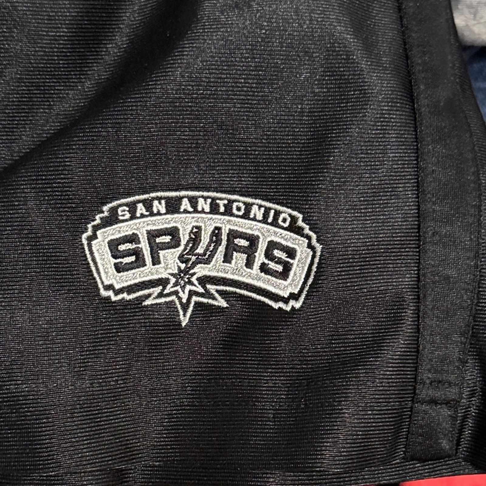 NBA Vintage 90s NBA San Antonio Spurs Black Basketball Shorts M Size US 34 / EU 50 - 4 Thumbnail