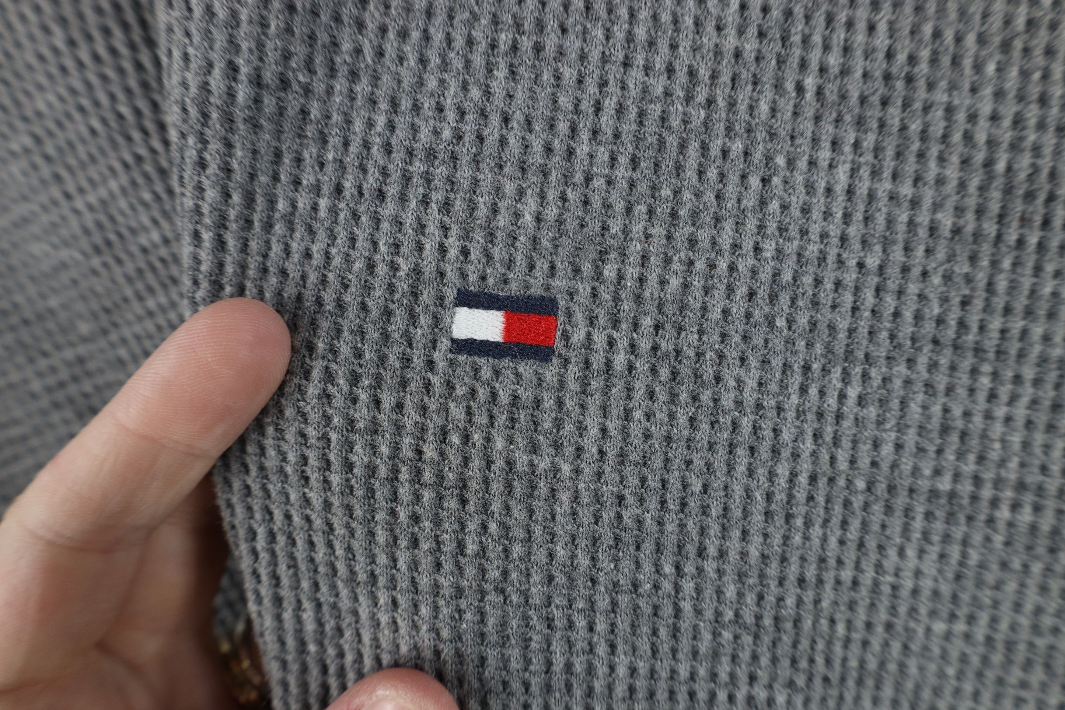 Tommy Hilfiger Vintage 90s Tommy Hilfiger Knit Long Sleeve T-Shirt Gray Size US XL / EU 56 / 4 - 4 Thumbnail