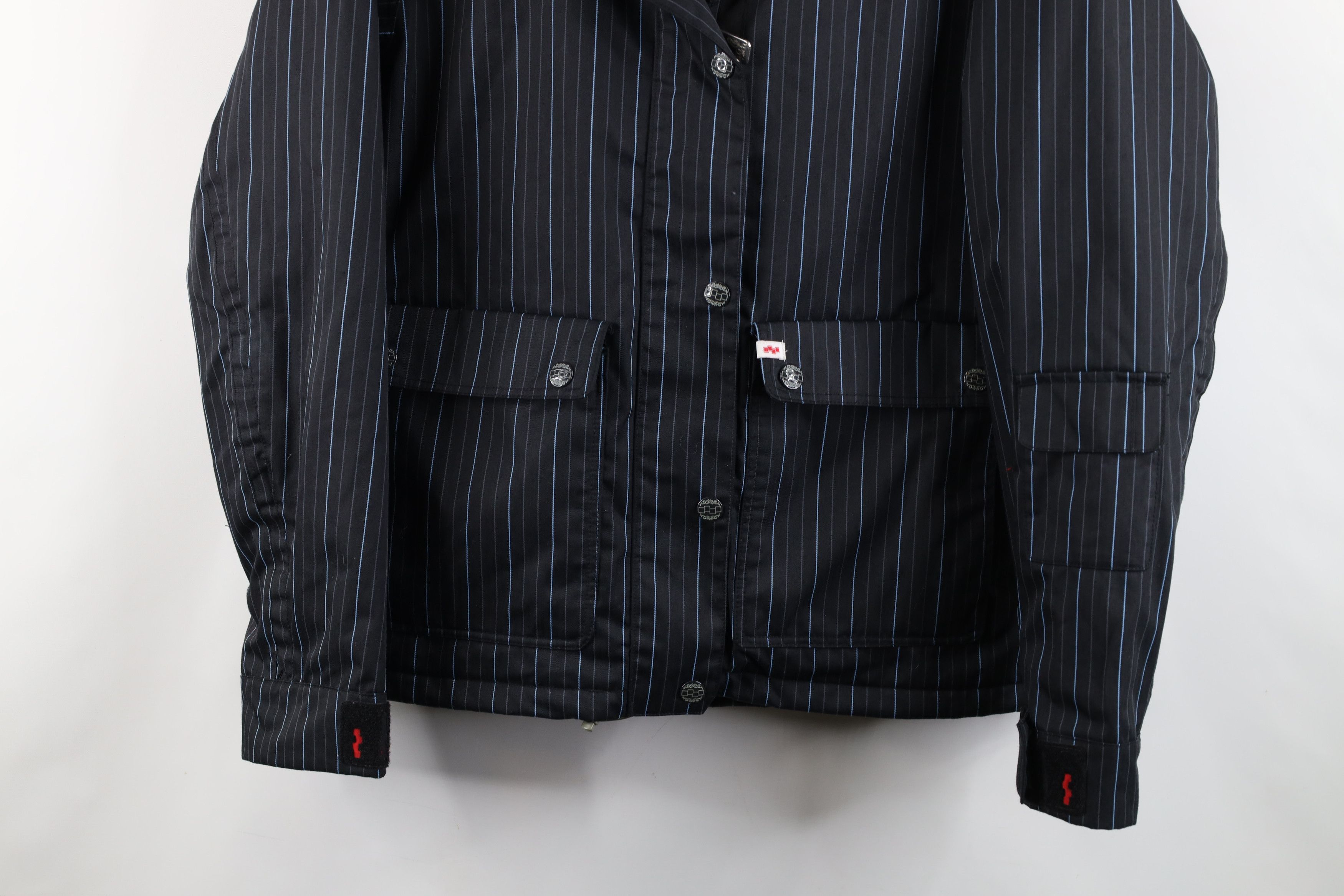 Vintage Vintage Y2K Streetwear Striped Hooded Ski Snowboard Jacket Size M / US 6-8 / IT 42-44 - 3 Thumbnail