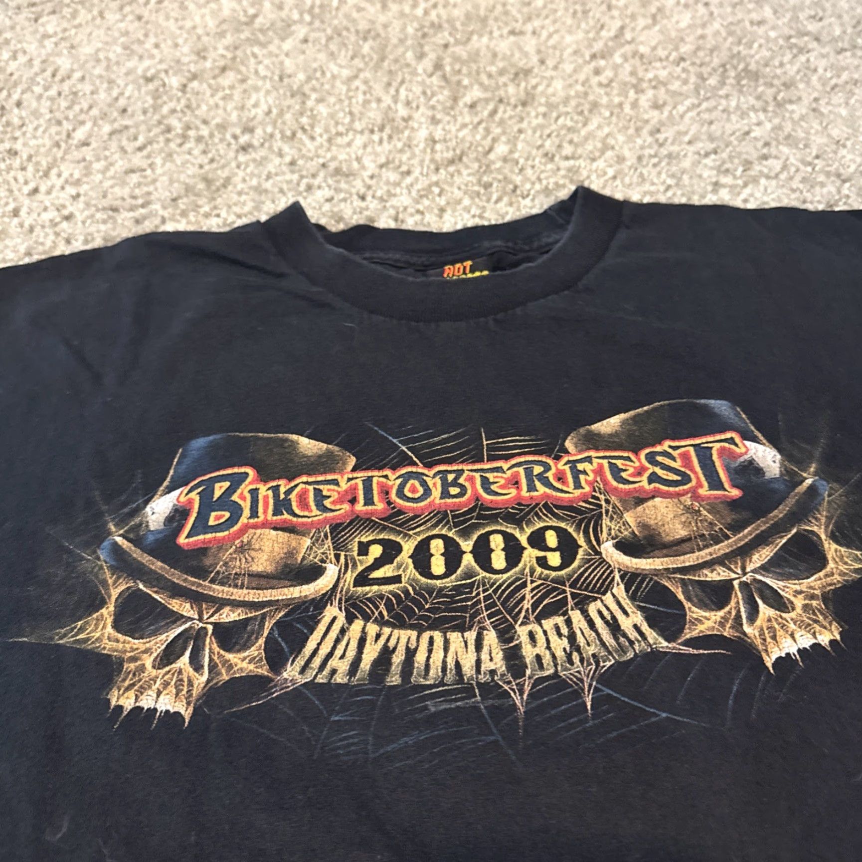 Vintage VINTAGE Biketoberfest 2009 Motorcycle Biker Daytona Beach T-Shirt XL Black Men Mens T-Shirt Motorcycle VTG 2009 Size US XL / EU 56 / 4 - 4 Thumbnail