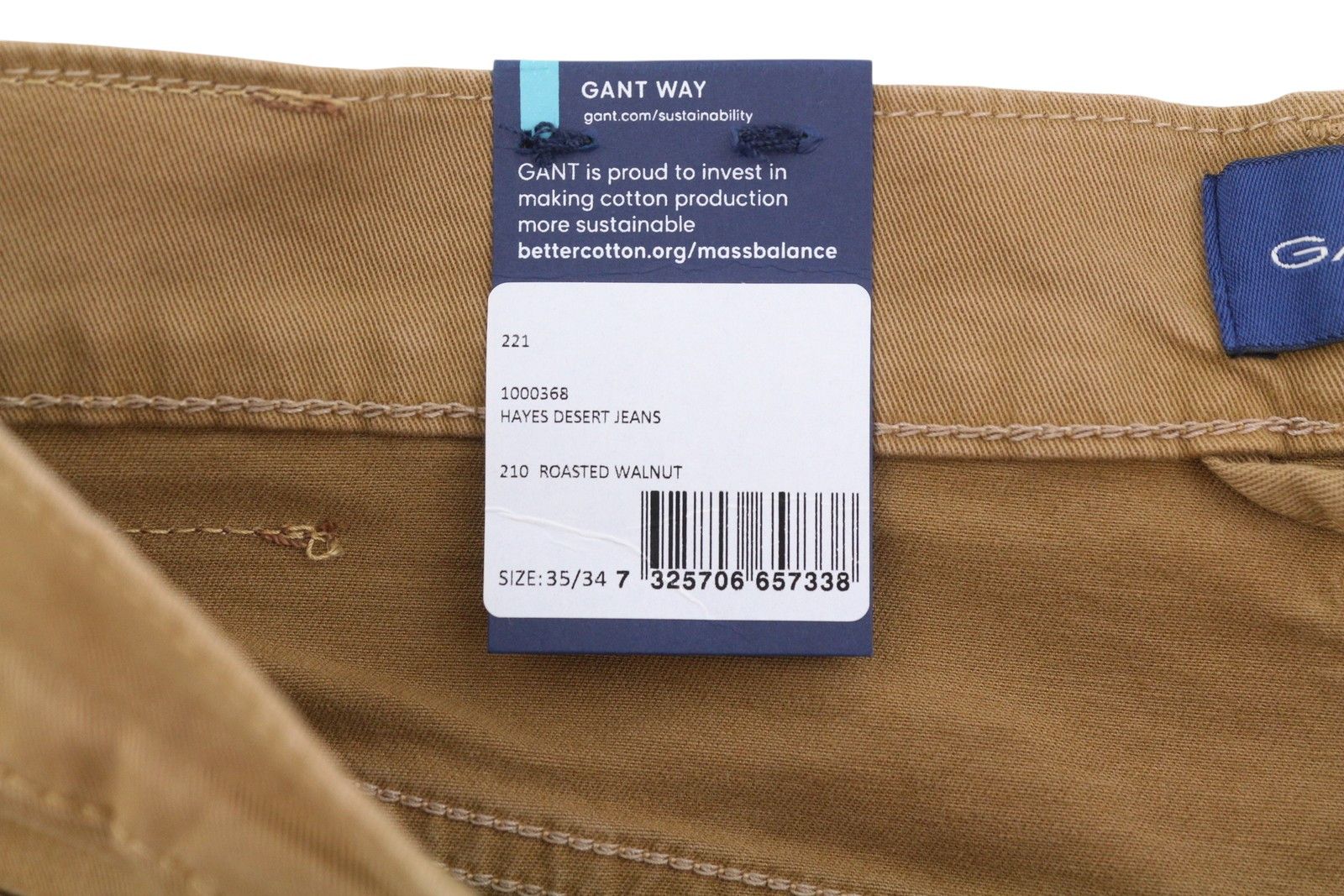 Gant HAYES DESERT Men W35/L34 Roasted 87375 Size US 35 - 6 Thumbnail