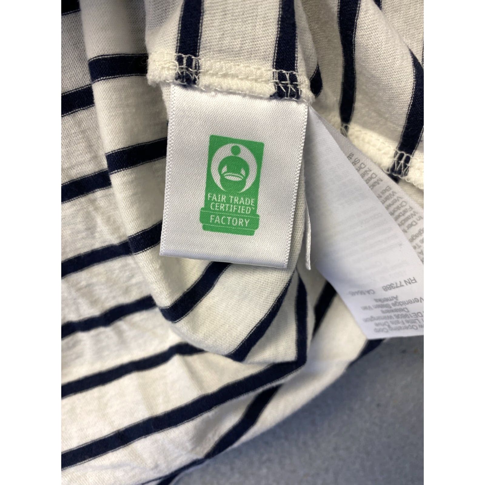 Vintage VINTAGE J Crew Women's Shirt Long Sleeve Turtleneck Knit Cotton Size M Beige Black Stripes Size M / US 6-8 / IT 42-44 - 6 Thumbnail