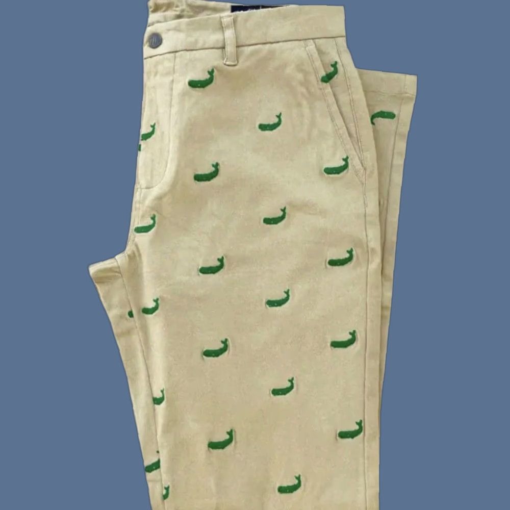 Vintage VINTAGE Woodies Pants Mens Chino Casual Regular Beige Khaki 37 34 Inseam Flat Front Button Zip Lined Cotton Wool? Size US 37 - 1 Thumbnail