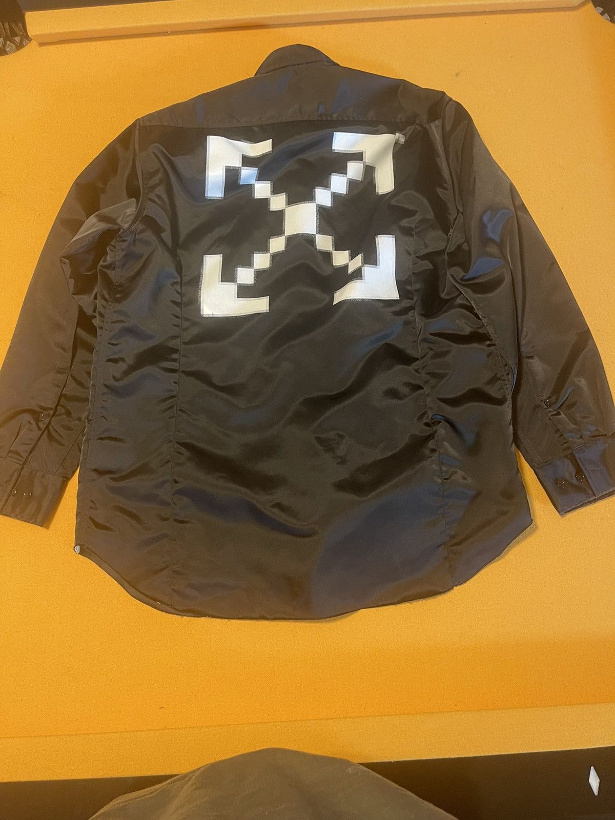 Off-White Off White Virgil Abloh Oversized Graphic Print Dress Shirt Size US XXL / EU 58 / 5 - 5 Thumbnail
