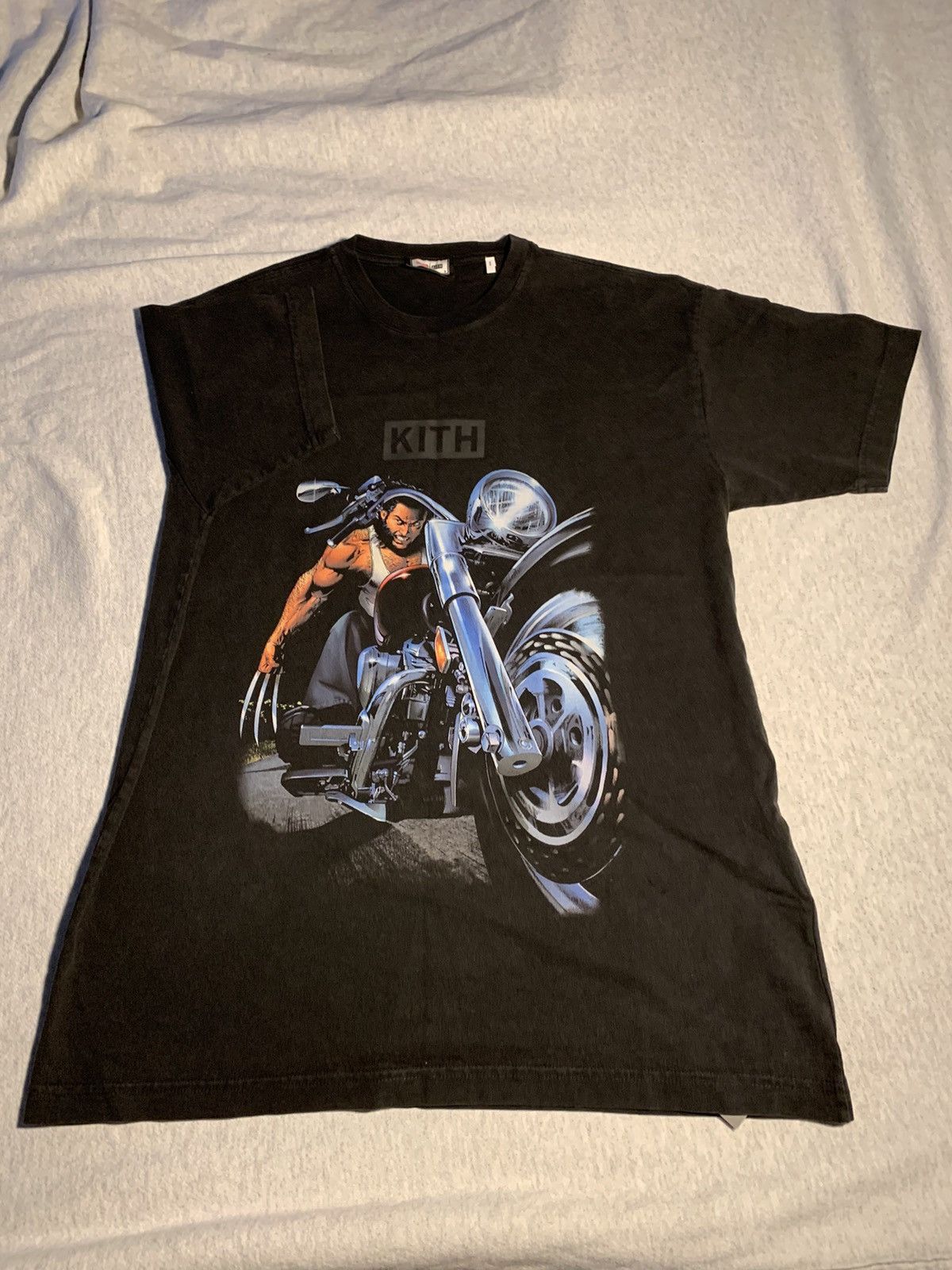 ☆ KITH x X-MEN Chopper vintage tee コラボTシャツ ☆ Kith x Marvel X-Men Chopper Vintage Tee Black PH Men's