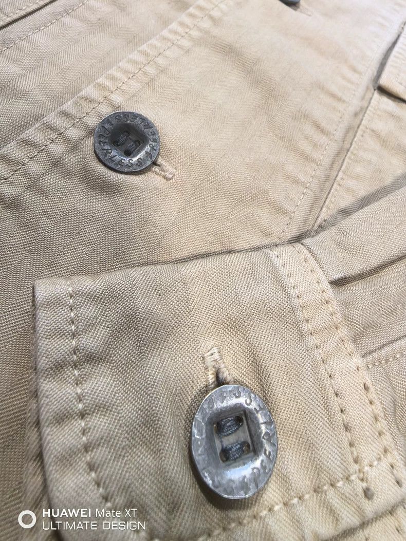 Visvim Visvim 21AW DOMAIN L/S DMGD Fishbone Washed Worn Work Shir Size US M / EU 48-50 / 2 - 2 Thumbnail