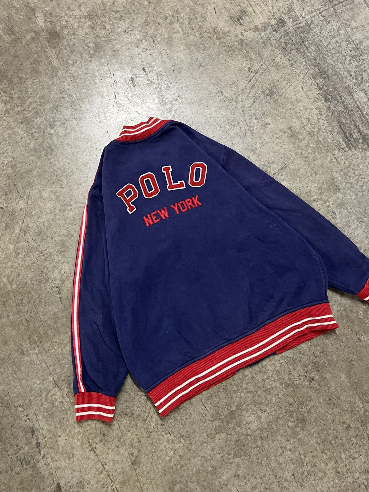 Polo Ralph Lauren × Vintage Polo Ralph Lauren rare vintage varsity jacket hype 90s Size US XL / EU 56 / 4 - 2 Thumbnail