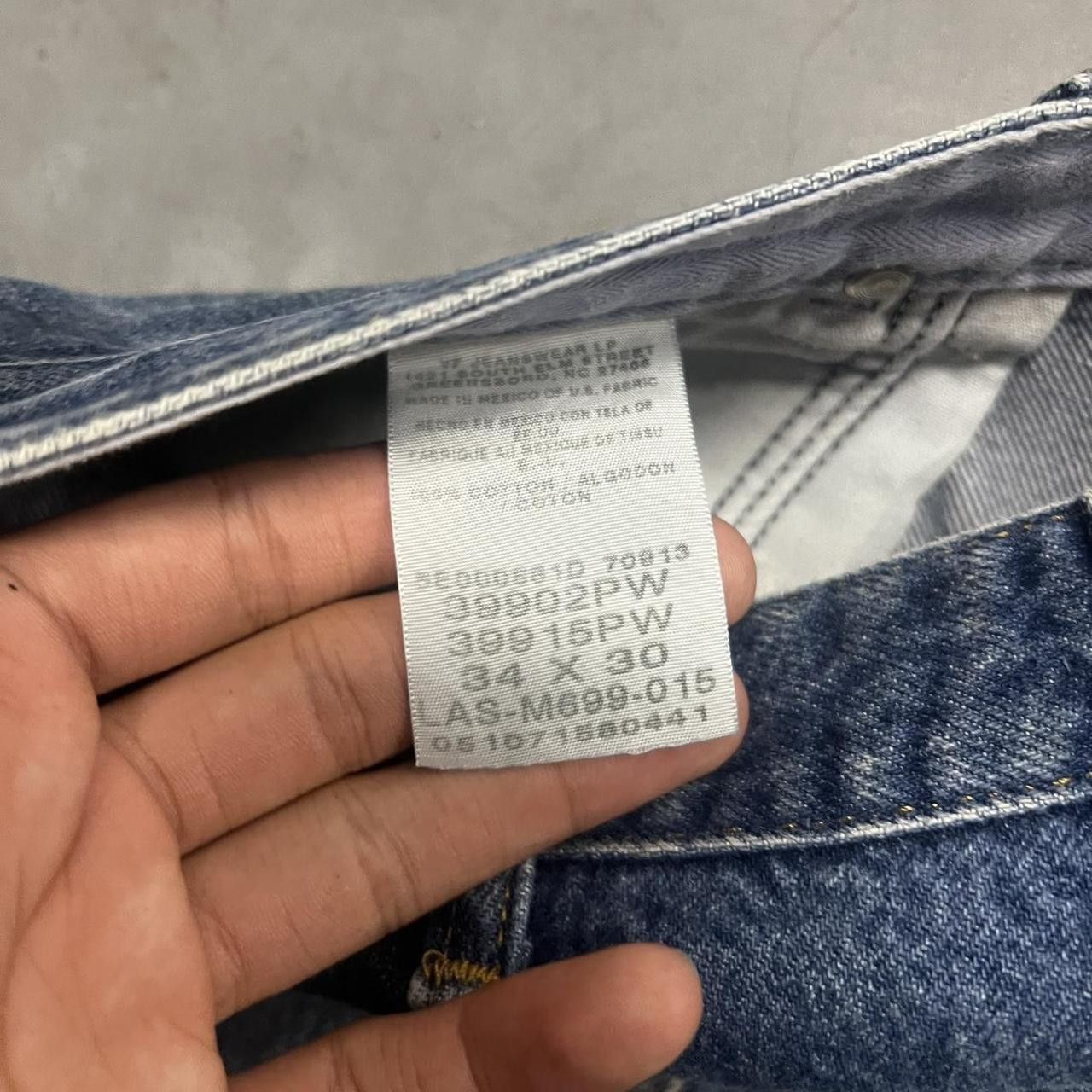 Vintage Crazy Vintage Y2K/2000s Workwear Streetwear Medium Wash Denim Jeans! Size US 34 / EU 50 - 8 Thumbnail