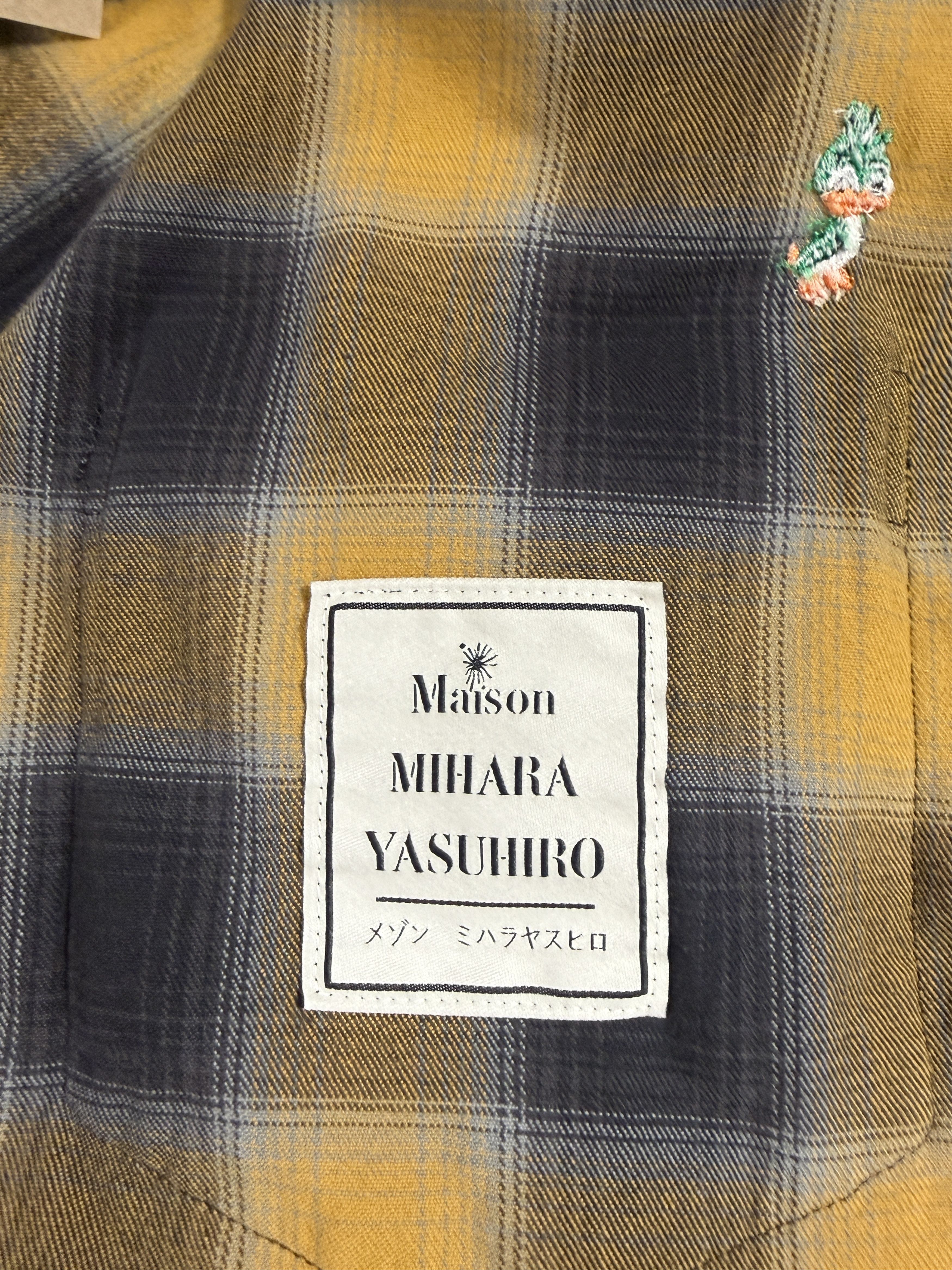 Maison MIHARA YASUHIRO Maison MIHARA YASUHIRO Double Layered Check Shirt "Yellow" Size US L / EU 52-54 / 3 - 10 Thumbnail
