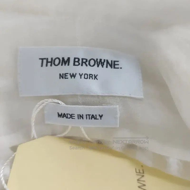 Thom Browne Thom Browne White Sheer Striped Blouse . Size L / US 10 / IT 46 - 3 Thumbnail