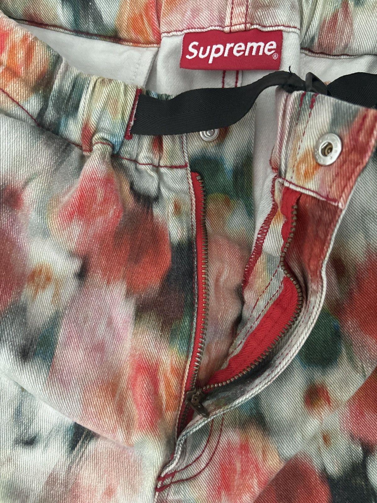 Supreme Supreme liberty floral belted denim jogger pants Size US 32 / EU 48 - 3 Thumbnail