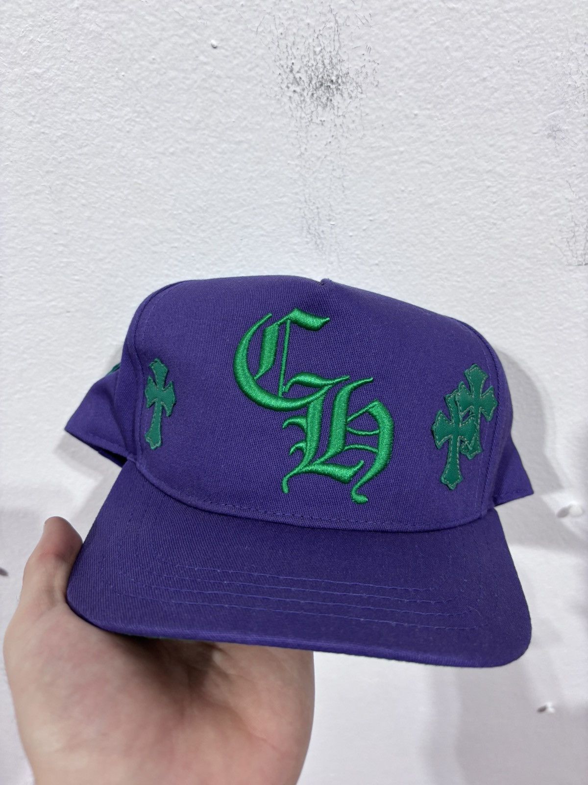Chrome Hearts Cross Patch Purple/Green Cap