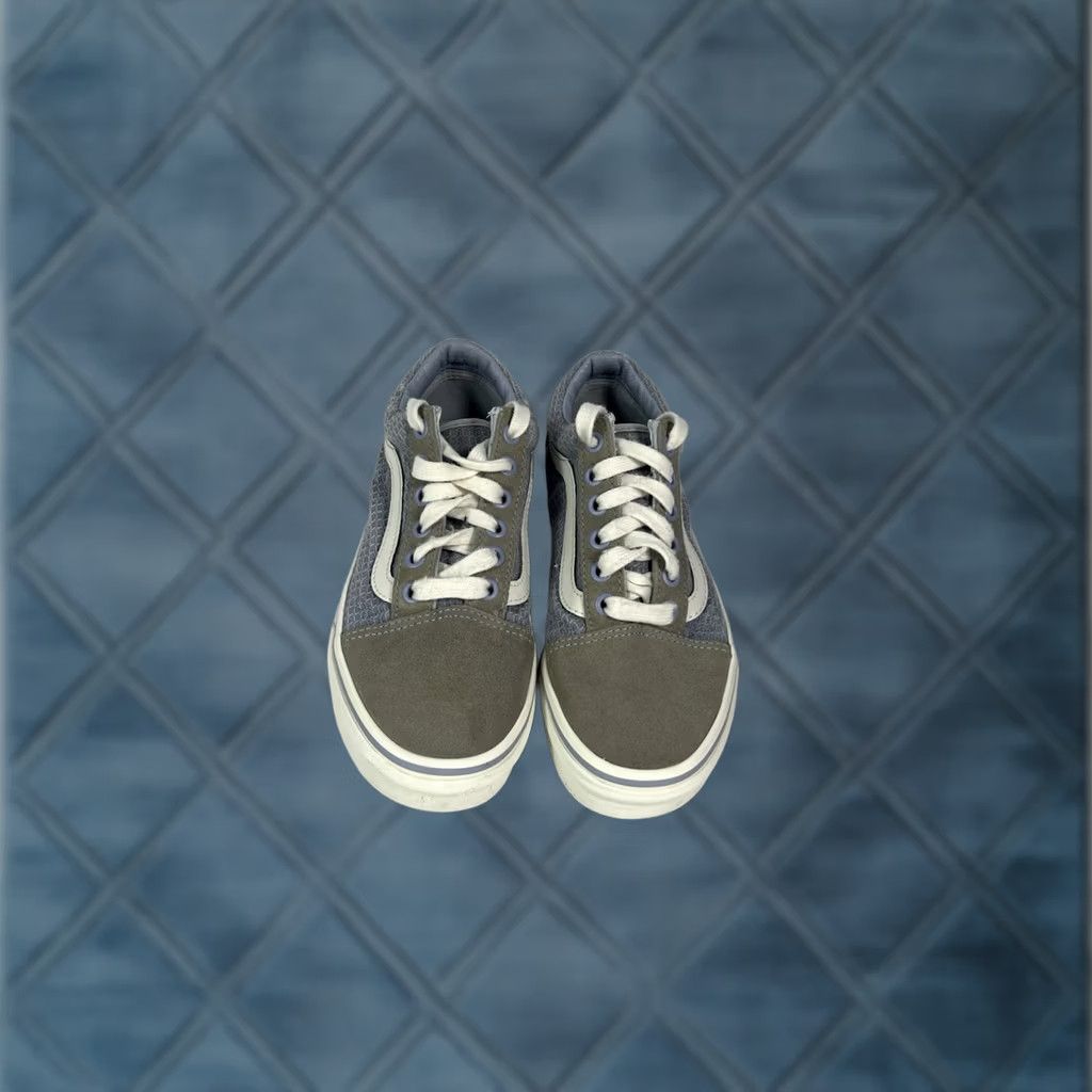 Vans Vans Off The Wall Lace Up Men 3.5 Women 5 Blue Gray Casual Sneaker Size ONE SIZE - 1 Thumbnail