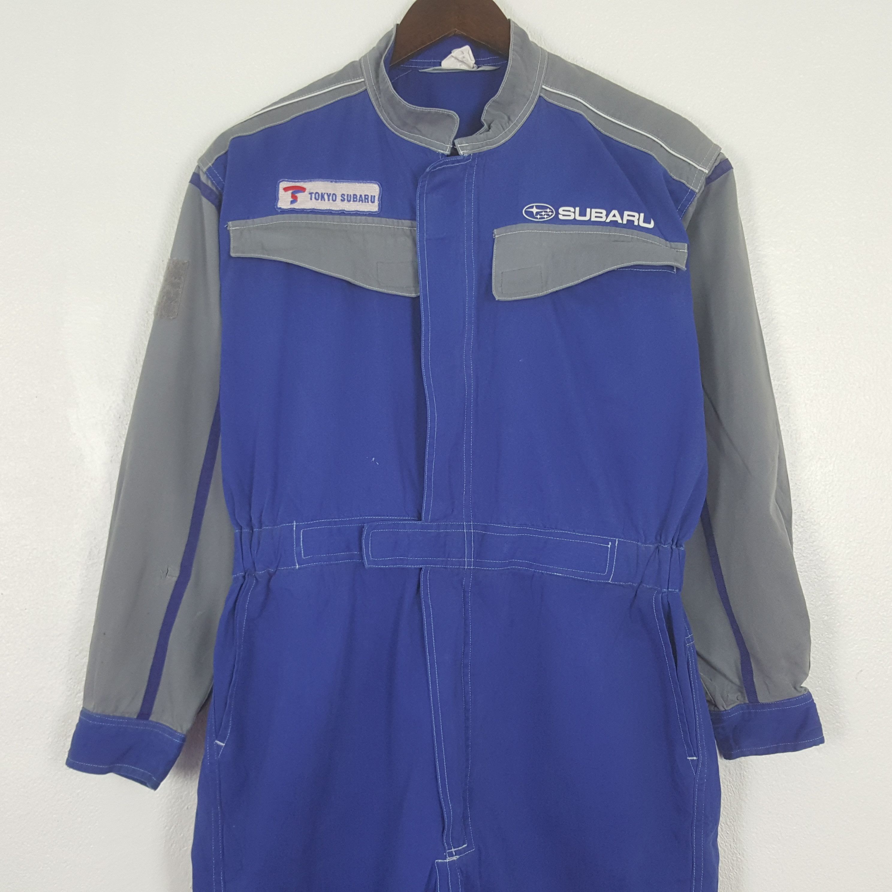 Japanese Brand Vintage Subaru Racing Worker Jumpsuit Jacket Size US L / EU 52-54 / 3 - 5 Thumbnail
