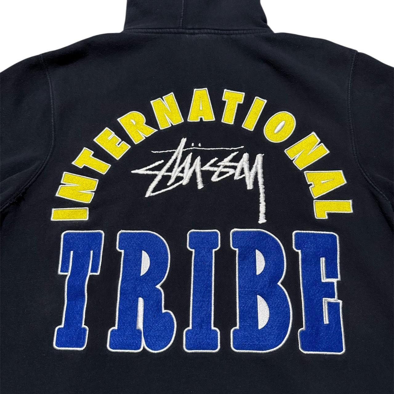 Stussy 2000s Stüssy International Tribe Hoodie Size US L / EU 52-54 / 3 - 3 Thumbnail