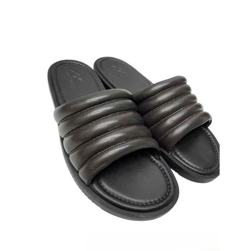 Designer Anthony Veer Key West Leather Slide Sandals 14D Size US 14 / EU 47 - 2 Thumbnail
