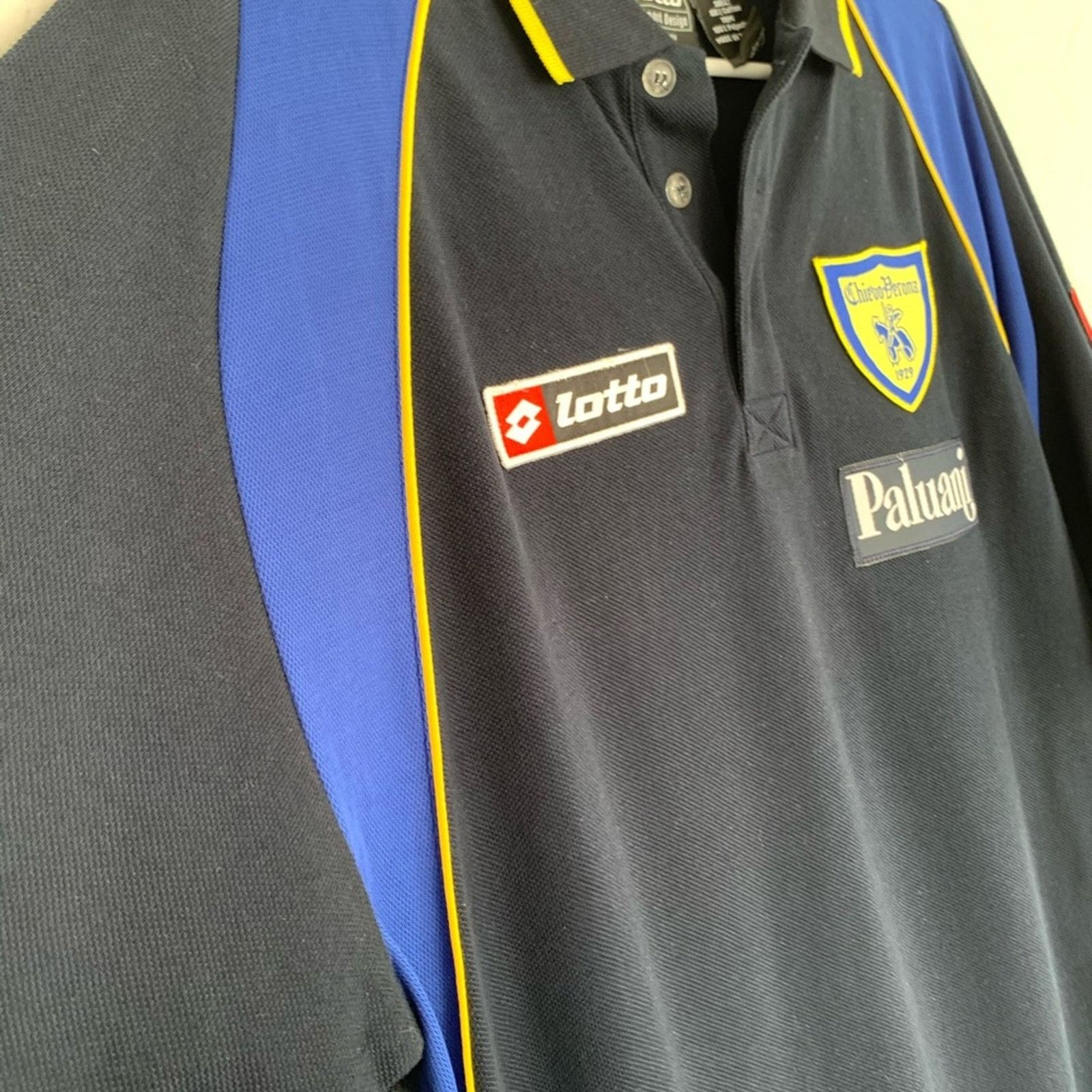 Lotto Sport VINTAGE LOTTO PALUANI CHIEVO VERONA ITALIAN SOCCER POLO Size US L / EU 52-54 / 3 - 6 Thumbnail