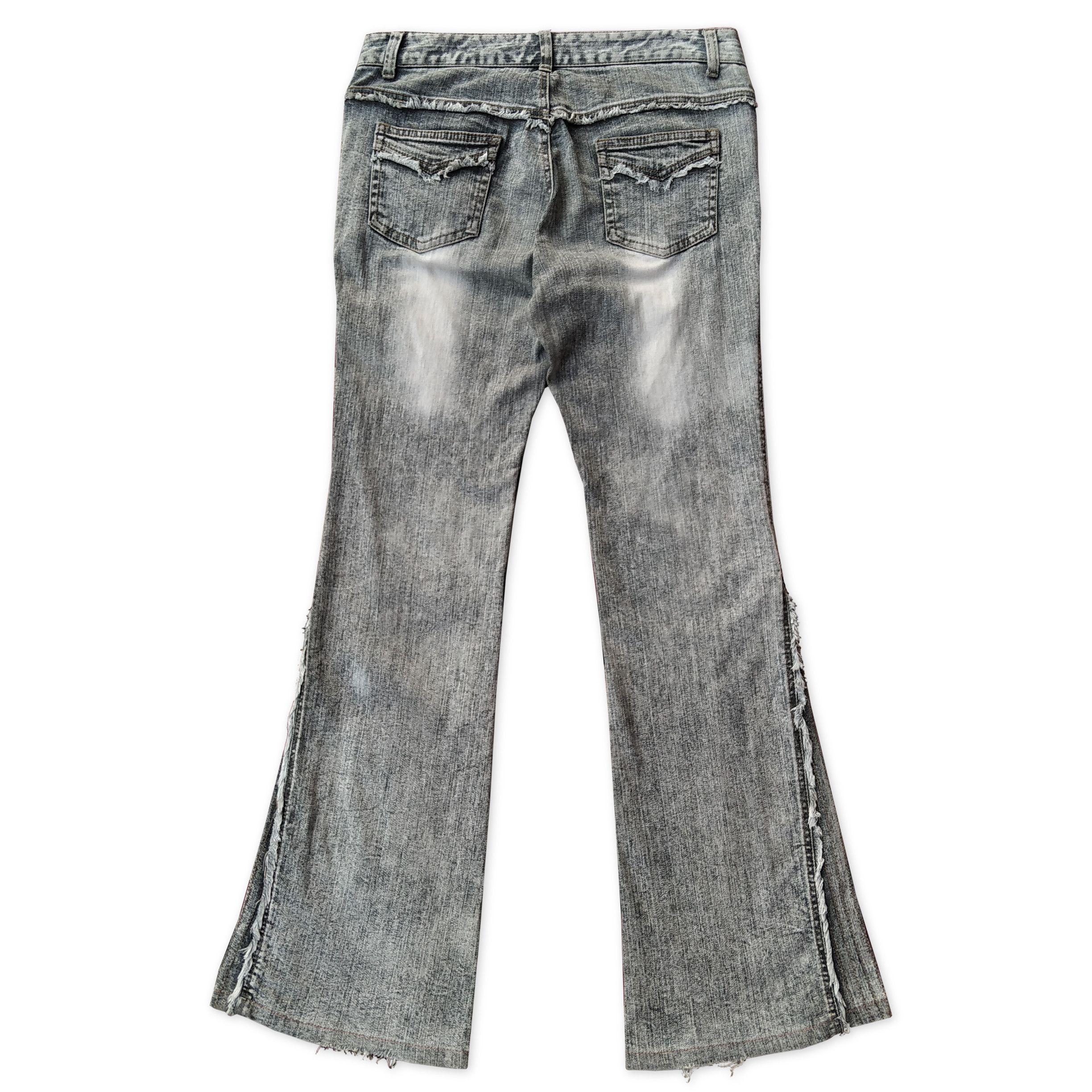 Le Grande Bleu (L.G.B.) Vintage Y2K Japanese Brand GUIPAGE Flare Jeans Size US 29 - 2 Thumbnail