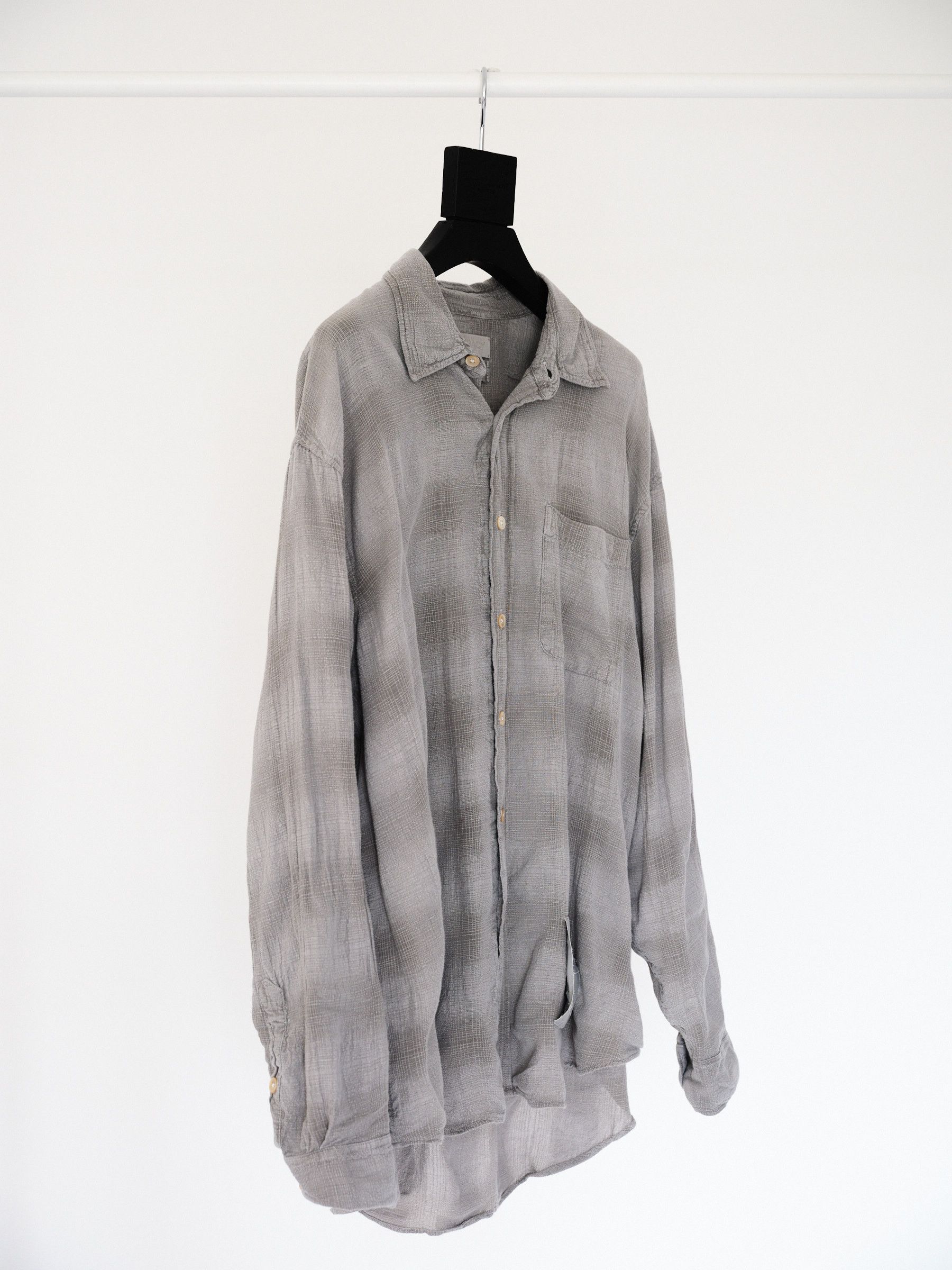 Our Legacy Our Legacy Workshop Natura Grey checkered Shirt Size US S / EU 44-46 / 1 - 2 Thumbnail