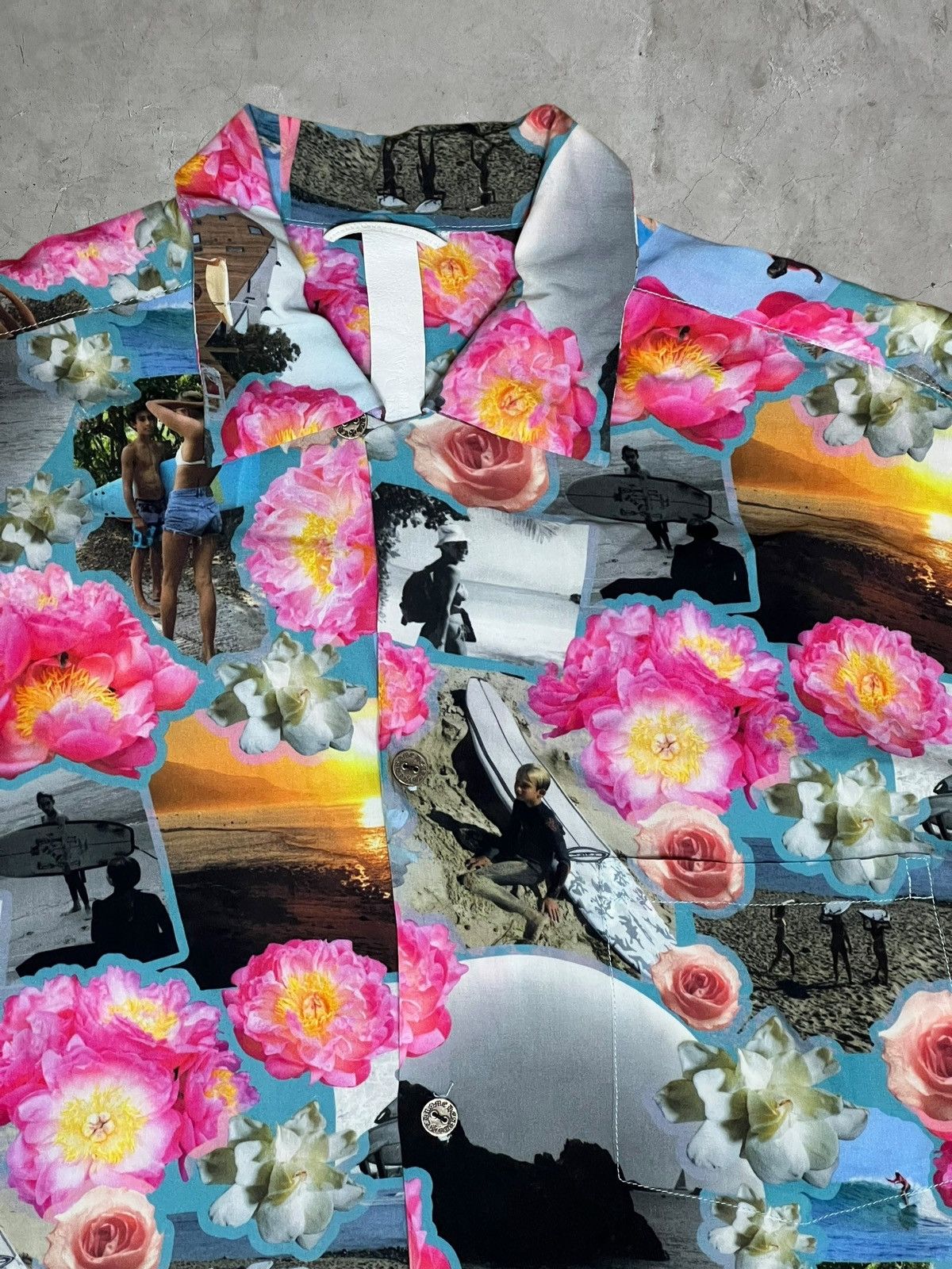 Chrome Hearts Chrome Hearts Silk Photo Graphic Button Up Shirt Size US XXL / EU 58 / 5 - 5 Thumbnail