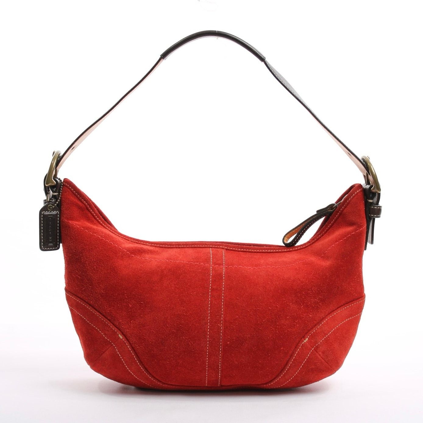 Coach Authentic Coach Soho Y2K Red Suede Shoulder Bag Size ONE SIZE - 1 Thumbnail