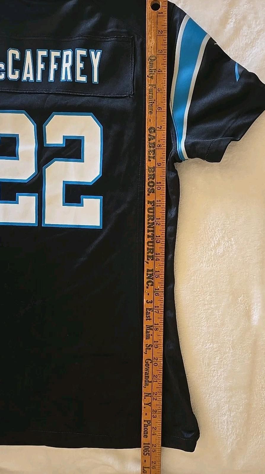 Nike Christian McCaffrey #22 NFL Panthers On Field Nike Jersey Size ONE SIZE - 6 Thumbnail