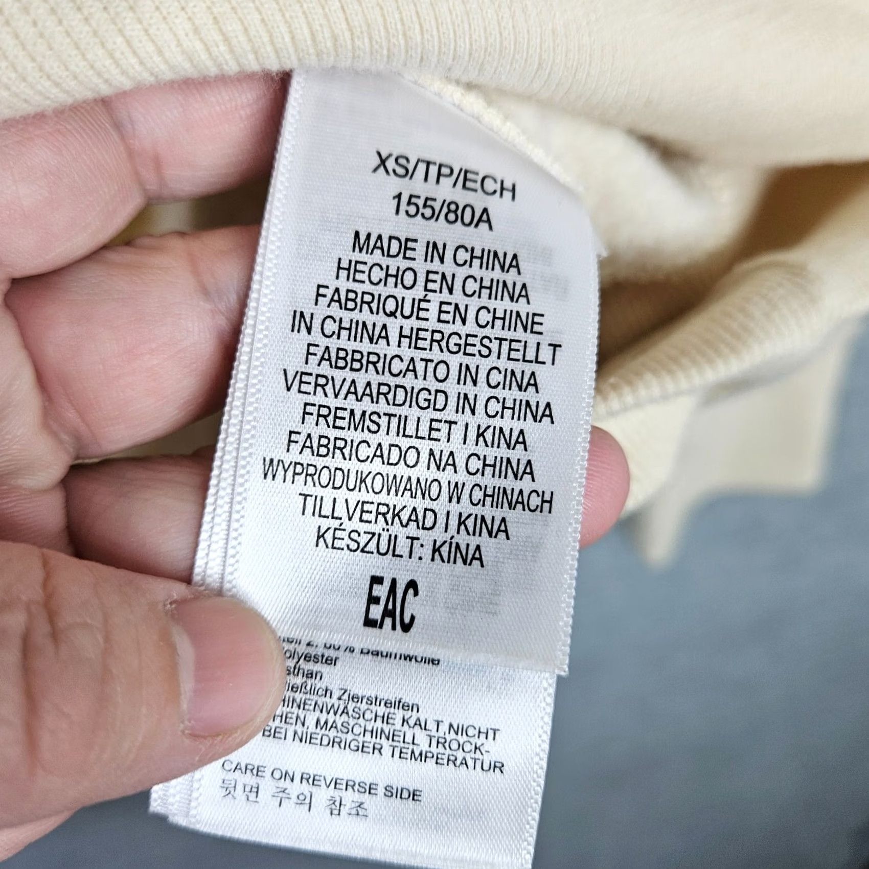 Marmot Marmot Women's Mountain Works Crew Neck Sweatshirt XS Beige Logo Activewear Long Sleeve Regular Fit Pullover Cotton Polyester Fleece Size XS / US 0-2 / IT 36-38 - 7 Thumbnail