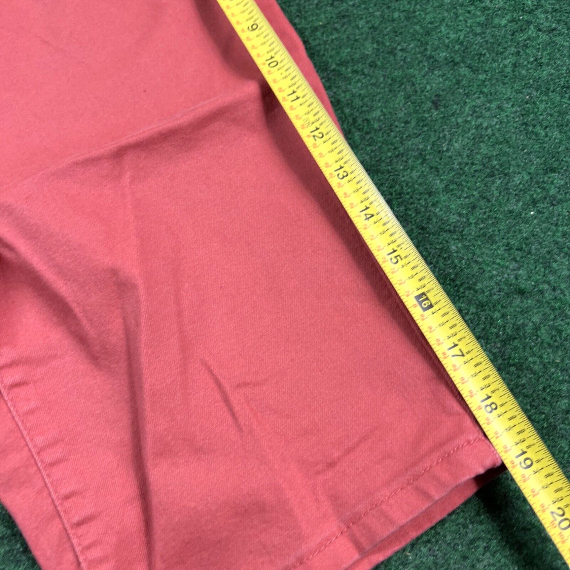 Pinko D Jeans Shorts Womens 6 Red Pink Denim Cotton Pockets Beach Resort Summer Capri Size 28" / US 6 / IT 42 - 6 Thumbnail