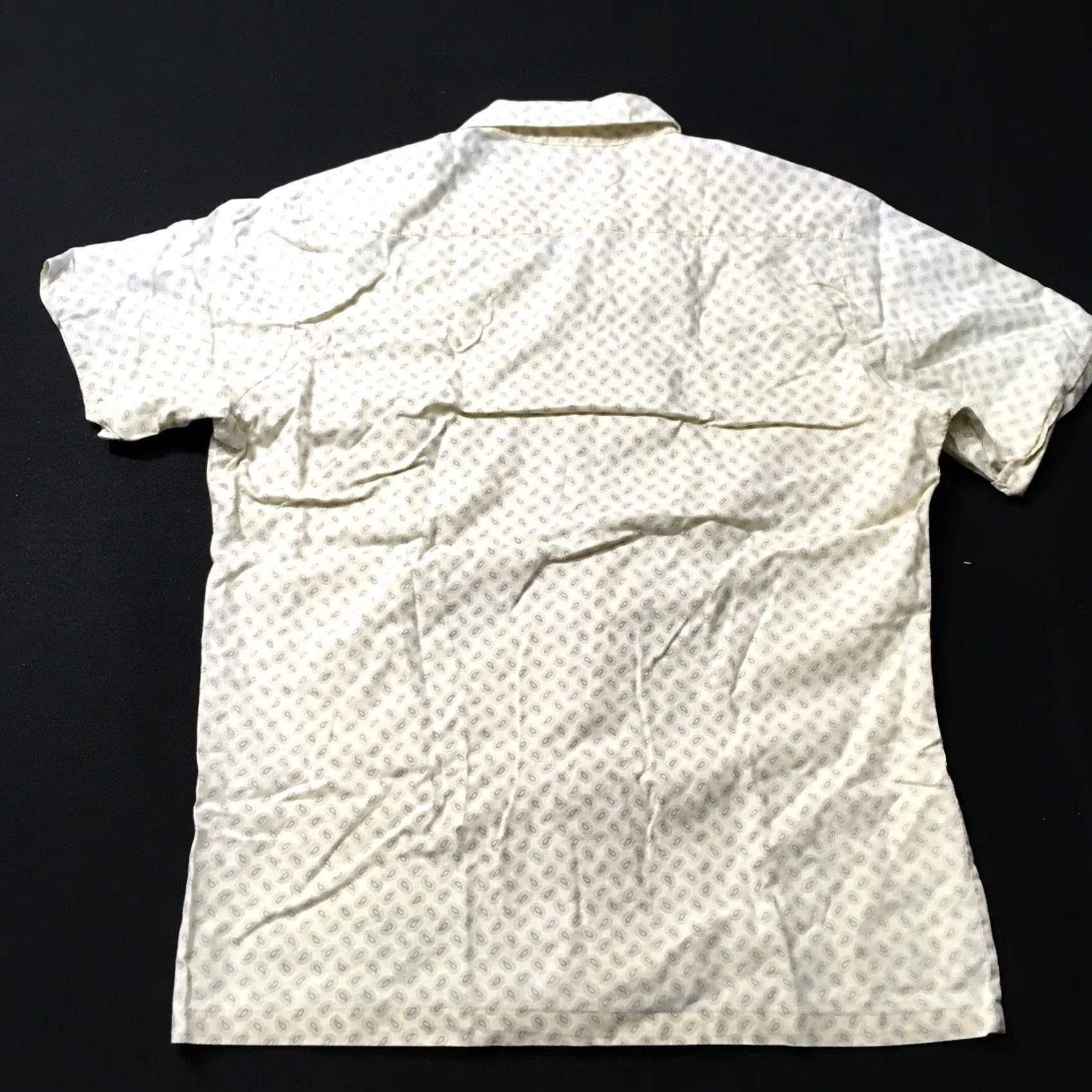 Etro VINTAGE sun classic Shirt Mens M Yellow pockets 70s style Short Sleeve Button-Up Cotton Casual, Classic, Vintage Mens Size US M / EU 48-50 / 2 - 6 Thumbnail