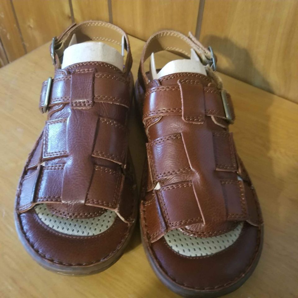 Born Born Miguel F/G Sandals - Leather Men's - Bourban US 11 Size US 11 / EU 44 - 2 Thumbnail