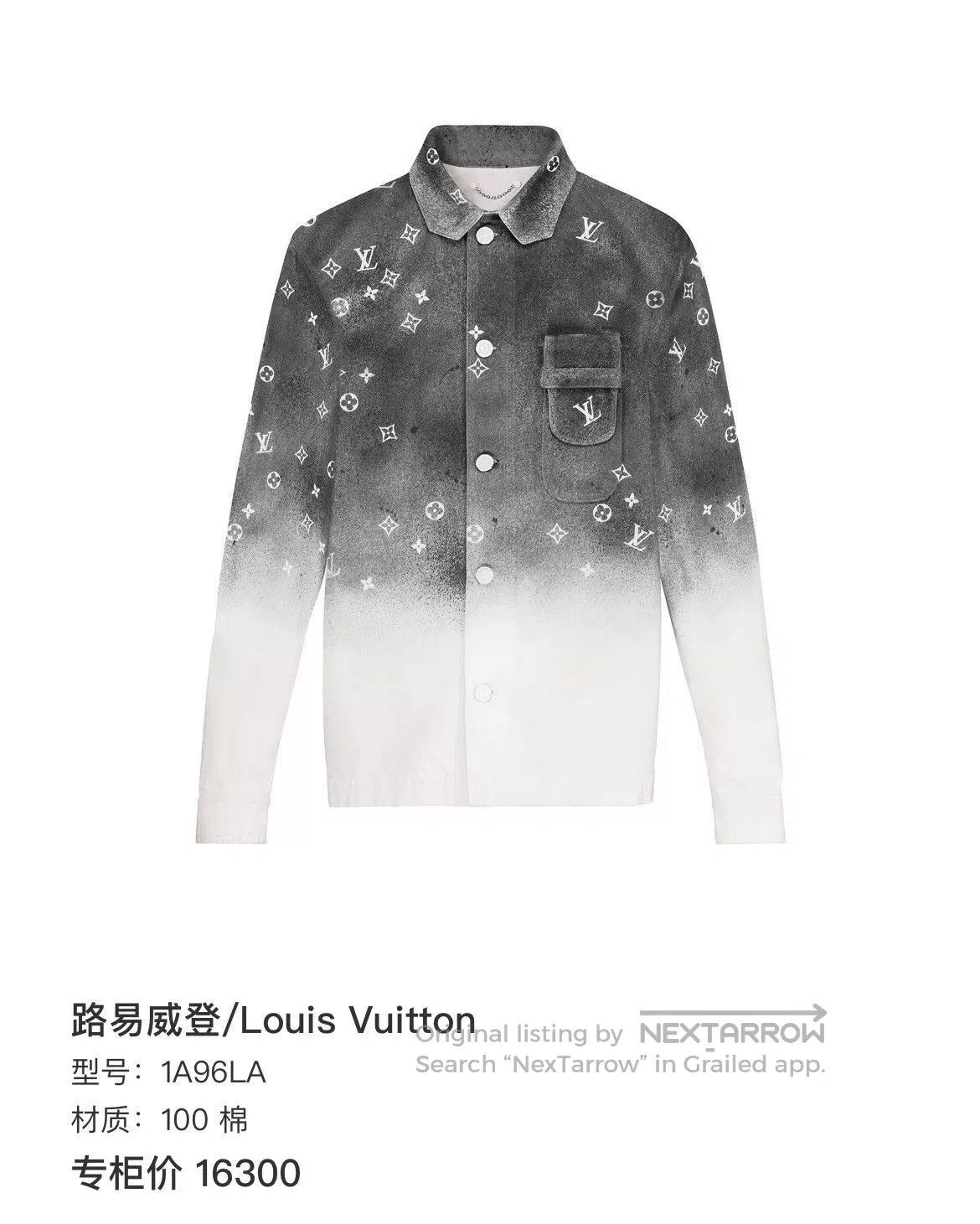 Louis Vuitton Louis Vuitton Gray Starry Gradient Denim Shirt. Size US L / EU 52-54 / 3 - 6 Thumbnail