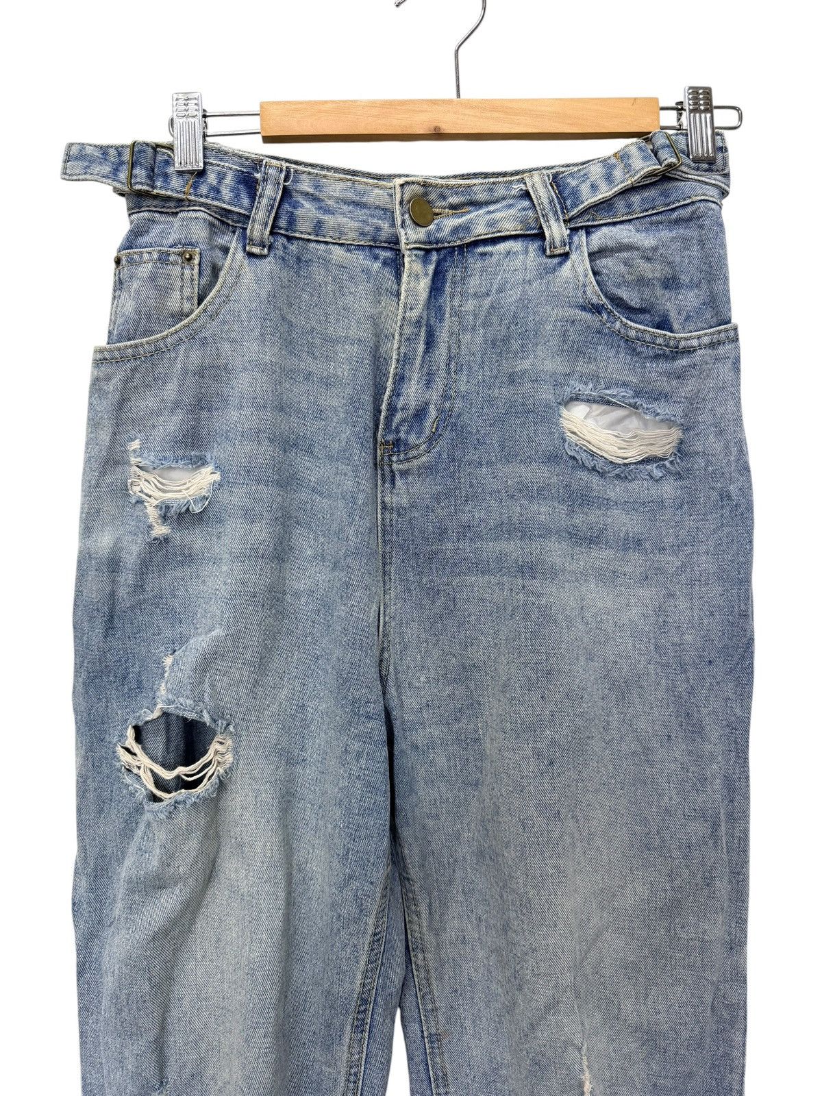 Japanese Brand Vintage Unbranded Distressed Denim Jeans Size US 28 / EU 44 - 2 Thumbnail
