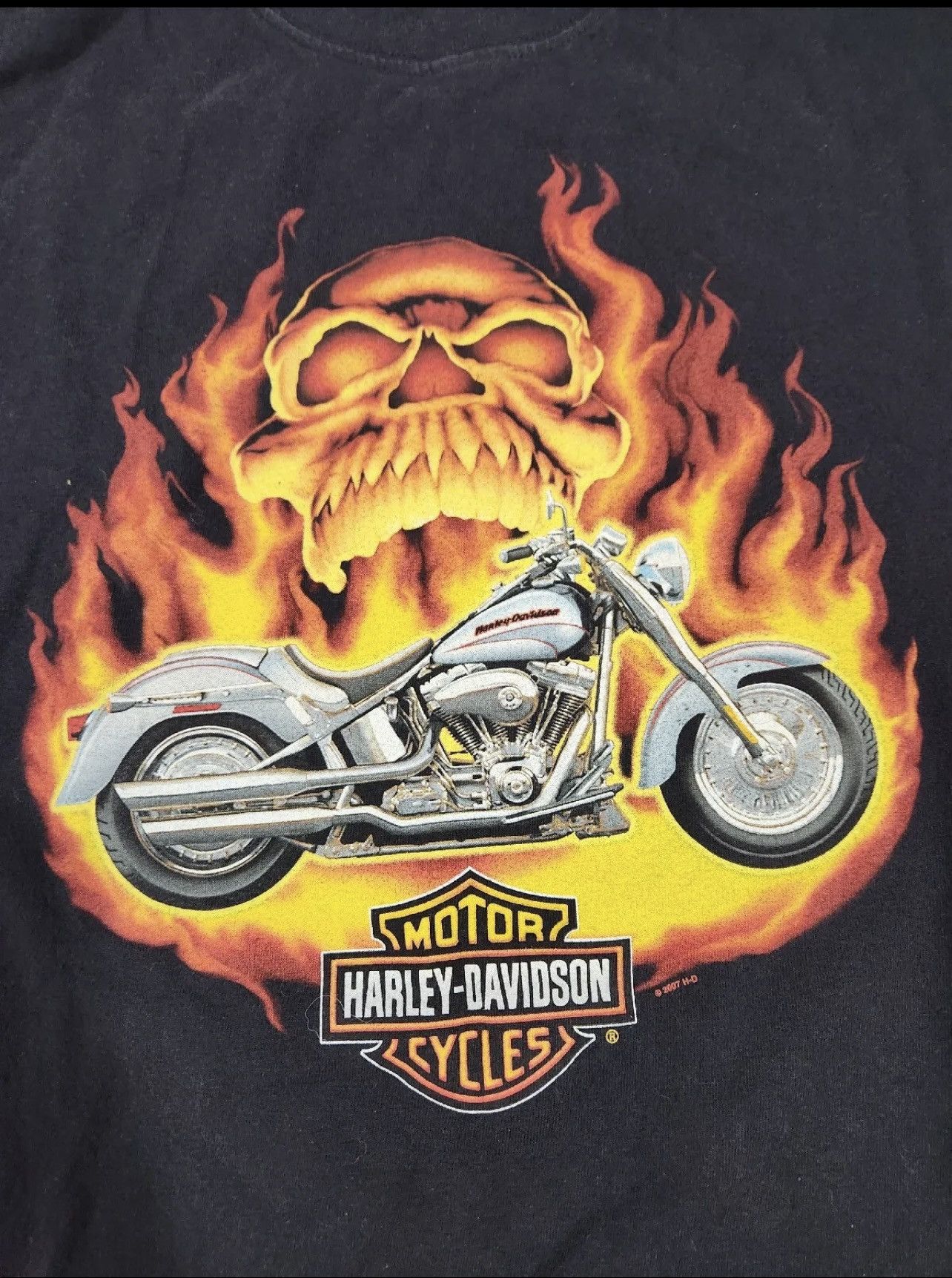 Harley Davidson × Vintage Harley Davidson T-shirt Size US L / EU 52-54 / 3 - 2 Thumbnail