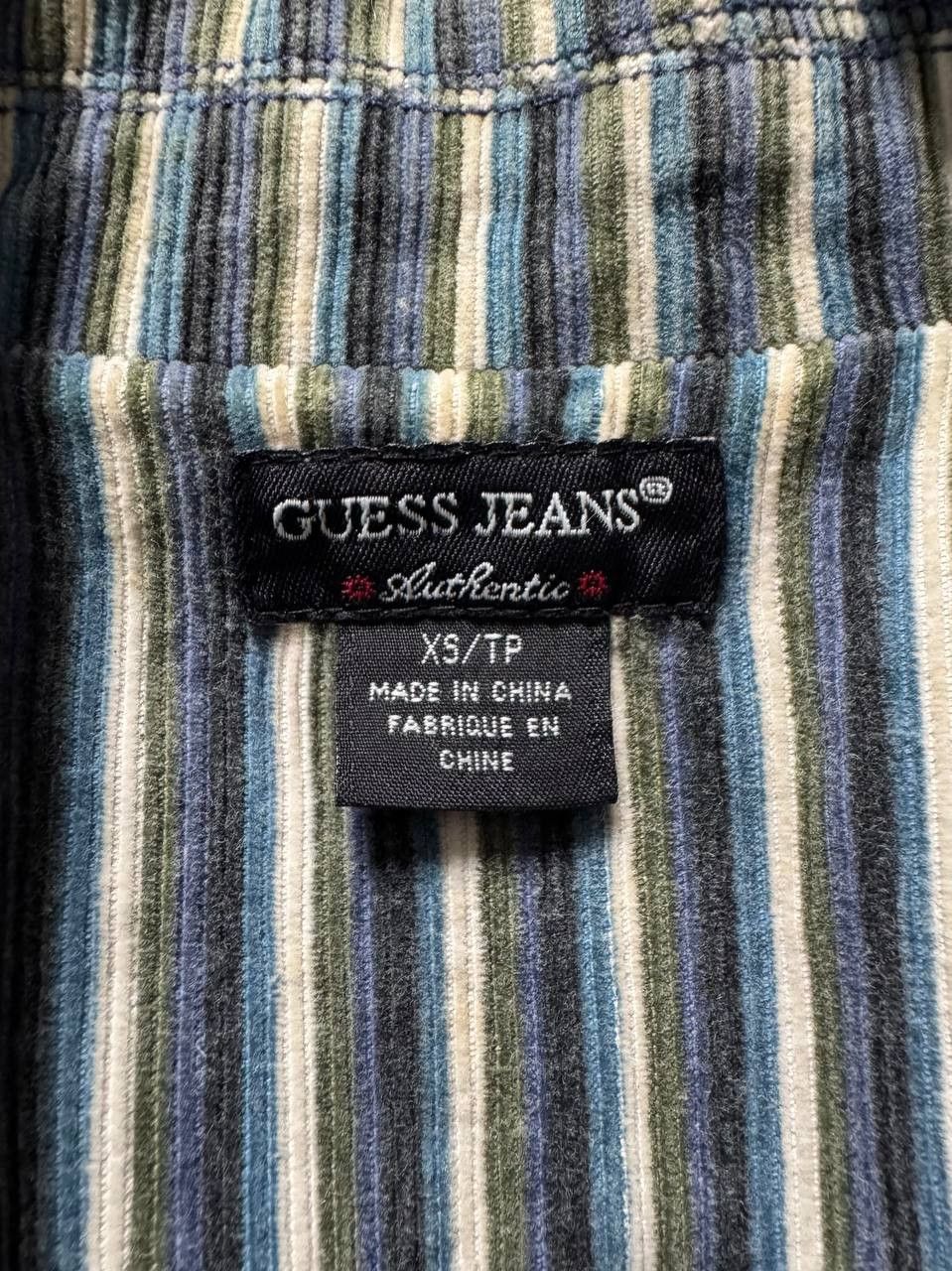 Guess Vintage 2000s Guess Jeans Corduroy Striped Blazer Size XS / US 0-2 / IT 36-38 - 12 Thumbnail