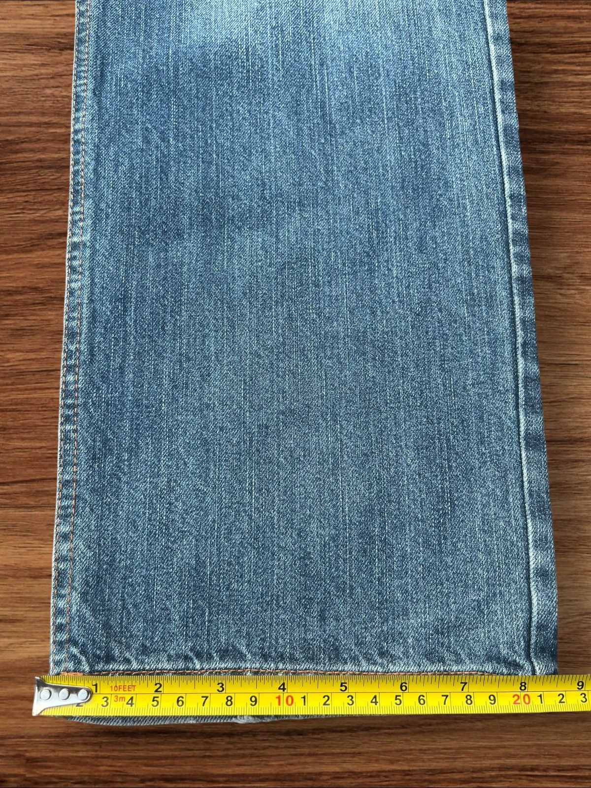 Japanese Brand Vintage Japanese Brand Blue Washed Mid Rise Relaxed Fit Jean Size US 32 / EU 48 - 13 Thumbnail