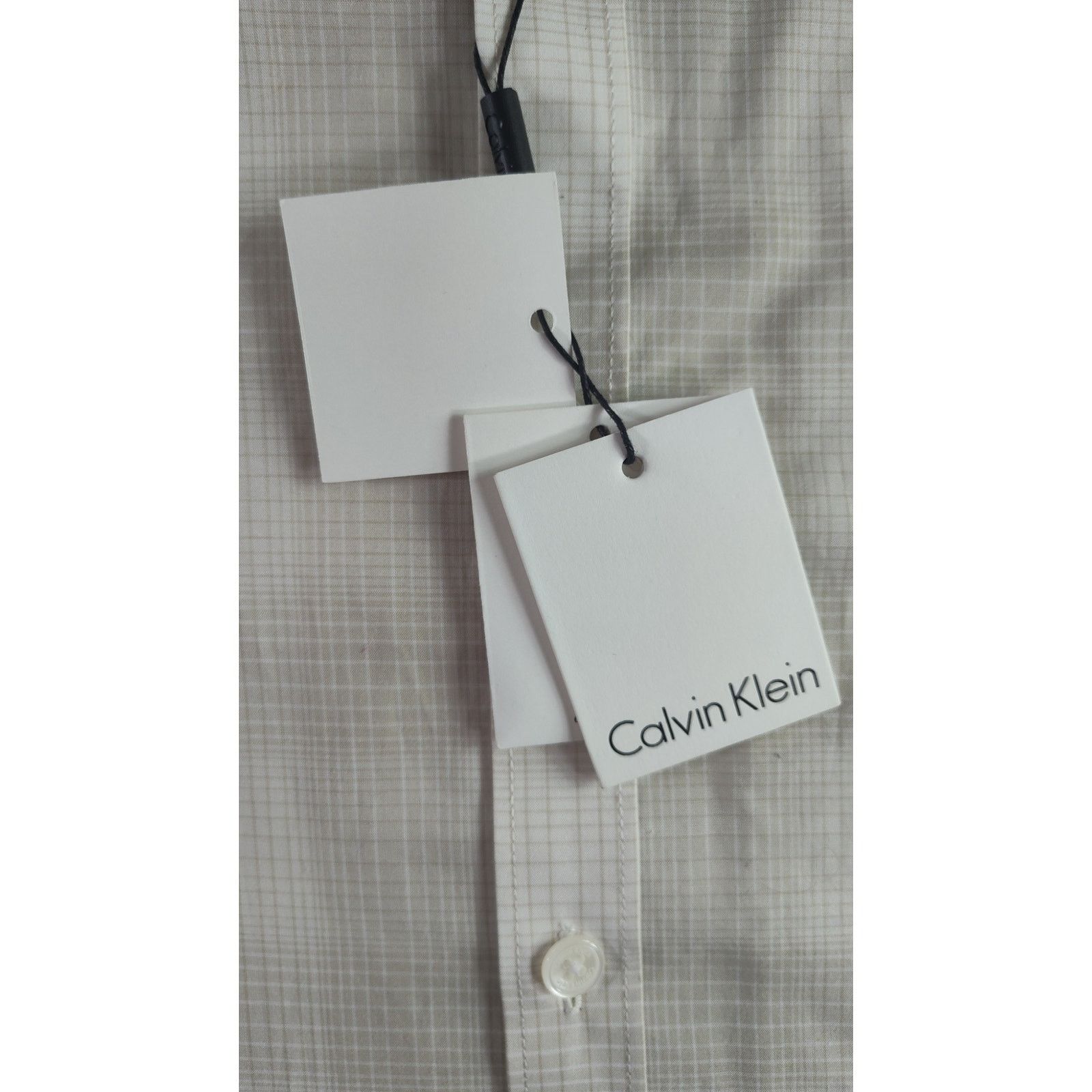 Calvin Klein Calvin Klein Slim Fit Button Up Shirt NWT Silver Birch XL Size US XL / EU 56 / 4 - 11 Thumbnail