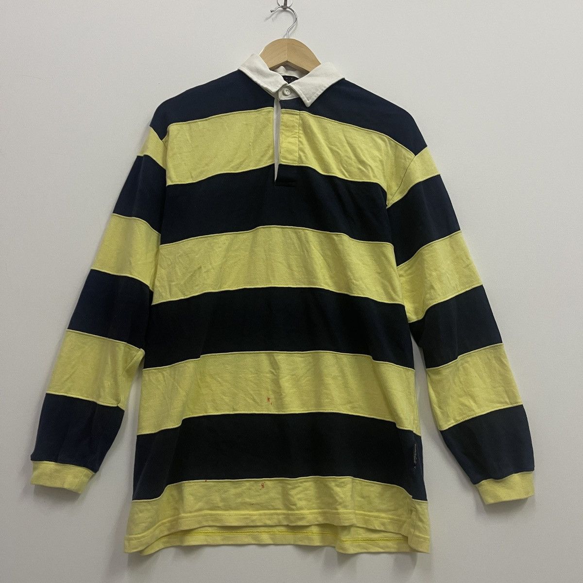 Vintage Polo T-Collar Long Sleeve Shirt Stripe Vintage Size US L / EU 52-54 / 3 - 1 Thumbnail