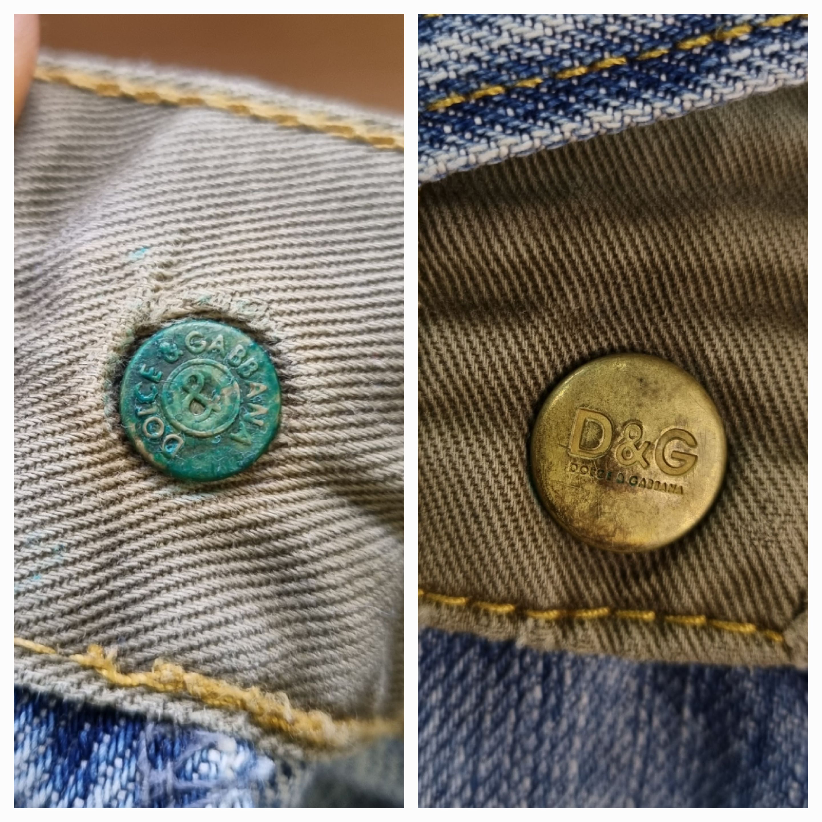 Vintage 90s Dolce & Gabbana Dirty Aesthetic Denim Jeans Size US 32 / EU 48 - 17 Thumbnail