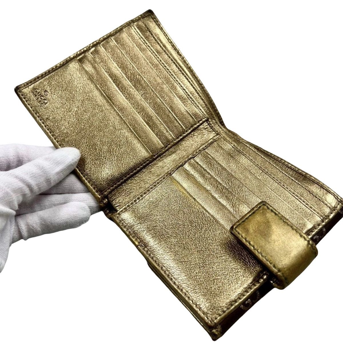Gucci Gucci GG Canvas Ribbon Bifold Wallet Size ONE SIZE - 7 Thumbnail