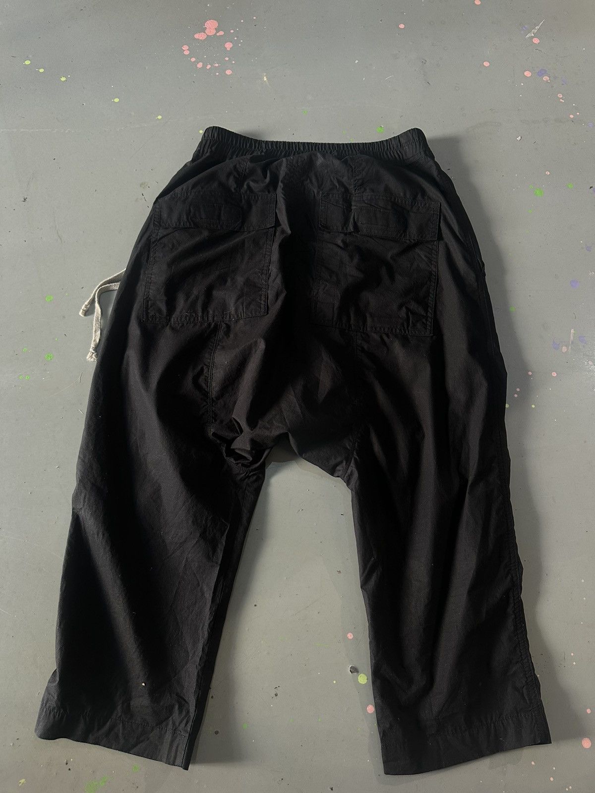 Rick Owens Drkshdw RICK OWENS DRKSHDW Drawstring Cropped Pants Size US 32 / EU 48 - 2 Thumbnail