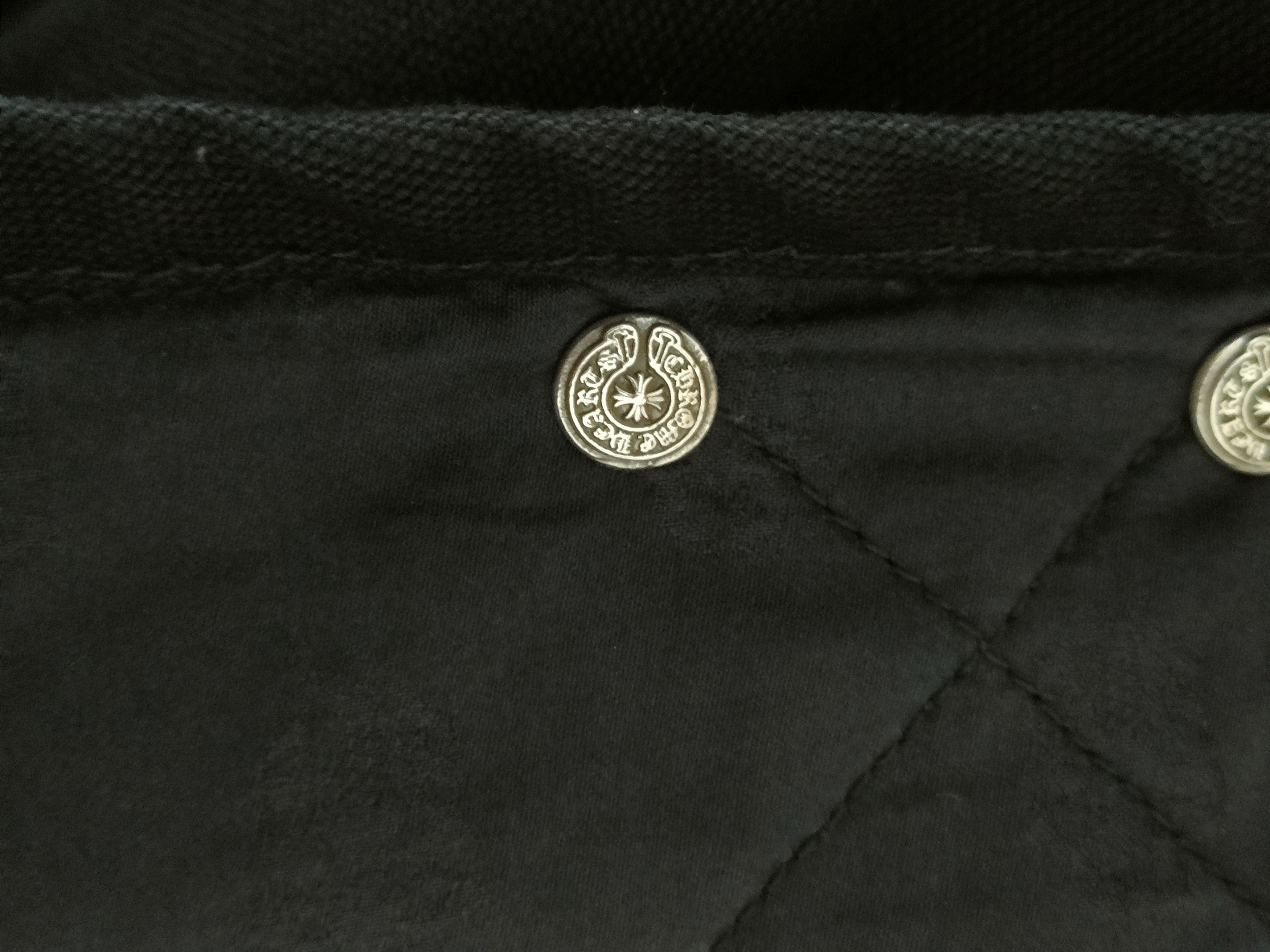 Chrome Hearts Chrome Hearts Silver Button Black Vest Size US XL / EU 56 / 4 - 7 Thumbnail