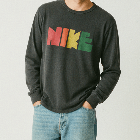 Nike Nike Rainbow Big Spellout Sweater Sweatshirt Pullover Size US L / EU 52-54 / 3 - 1 Thumbnail