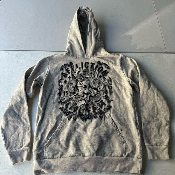 Affliction AFFLICTION LIVE FAST PULLOVER HOODIE SZ MEDIUM M Size US M / EU 48-50 / 2 - 1 Thumbnail