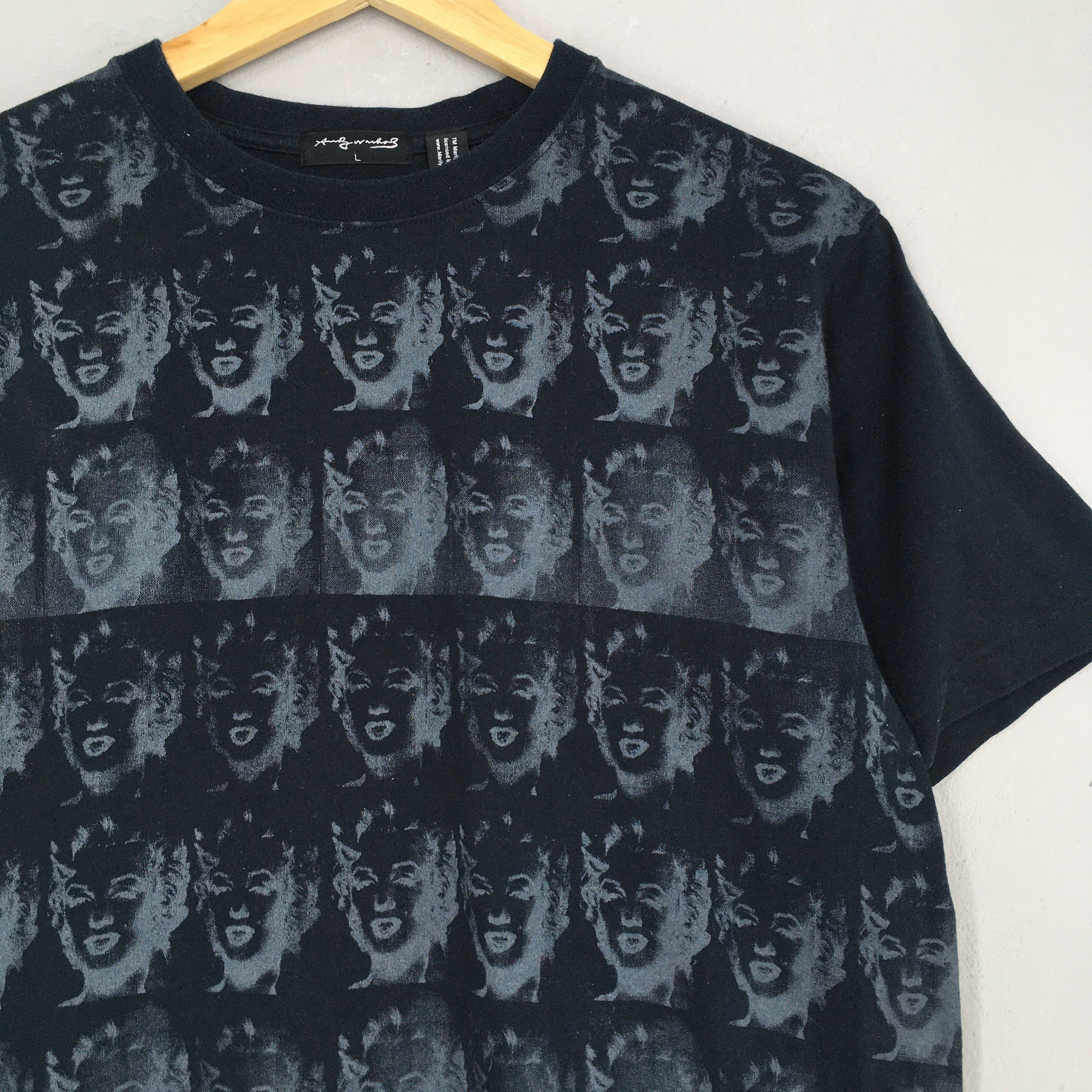 Andy Warhol × Vintage Andy Warhol Marilyn Diptych 1962 Monroe Artwork T shirt Size US L / EU 52-54 / 3 - 2 Thumbnail