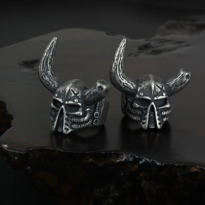 Japanese Brand × Jewelry × Vintage Broken Angle Skull Devil Ring Size ONE SIZE - 4 Thumbnail