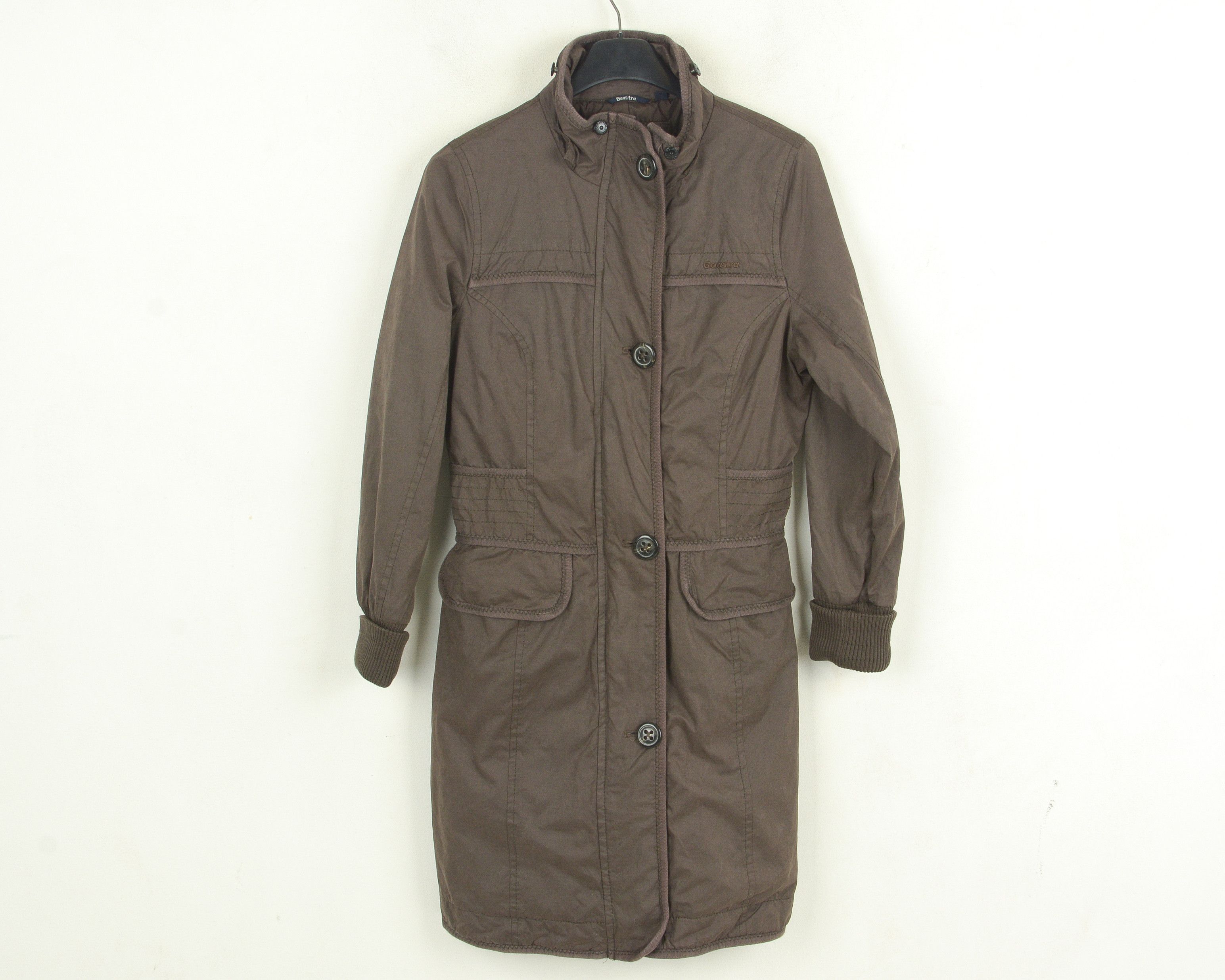 Designer GAASTRA S Insulated Jacket Coat Brown UK 6 Winter Cotton Size S / US 4 / IT 40 - 1 Thumbnail