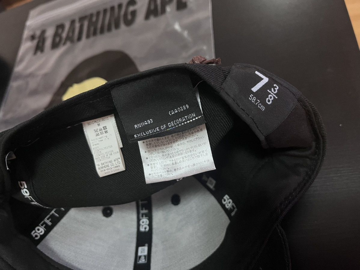 Bape Bape X New Era Low Profile Fitted Cap Hat Medium 7 3/8 Size ONE SIZE - 4 Thumbnail