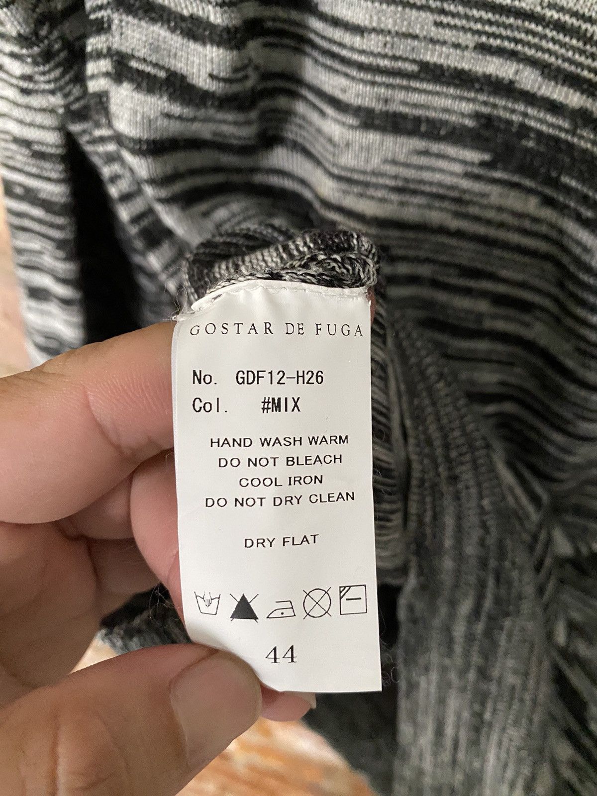 GOSTAR DE FUGA 2000s FUGA Marble Jacquard cardigan Size US S / EU 44-46 / 1 - 12 Thumbnail