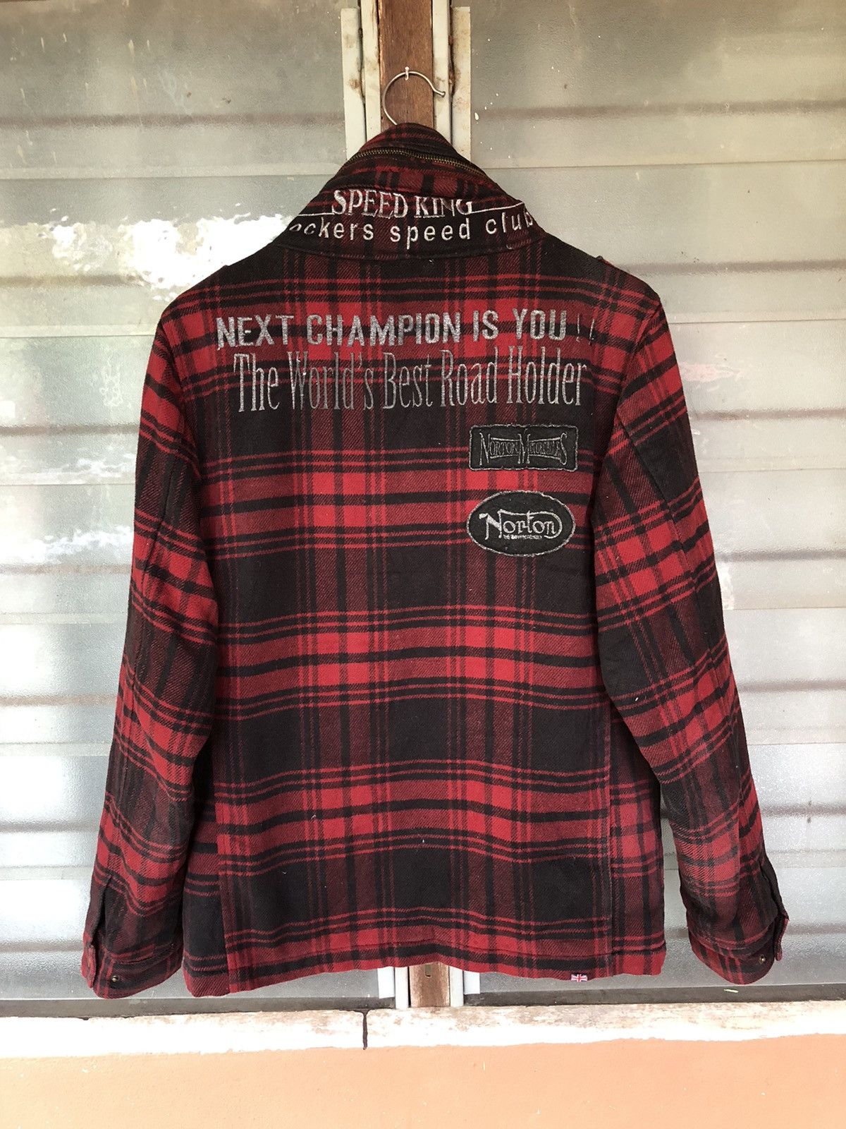 Norton Vintage Norton Hoodie Red Jacket Japanese Punk Size US M / EU 48-50 / 2 - 7 Thumbnail